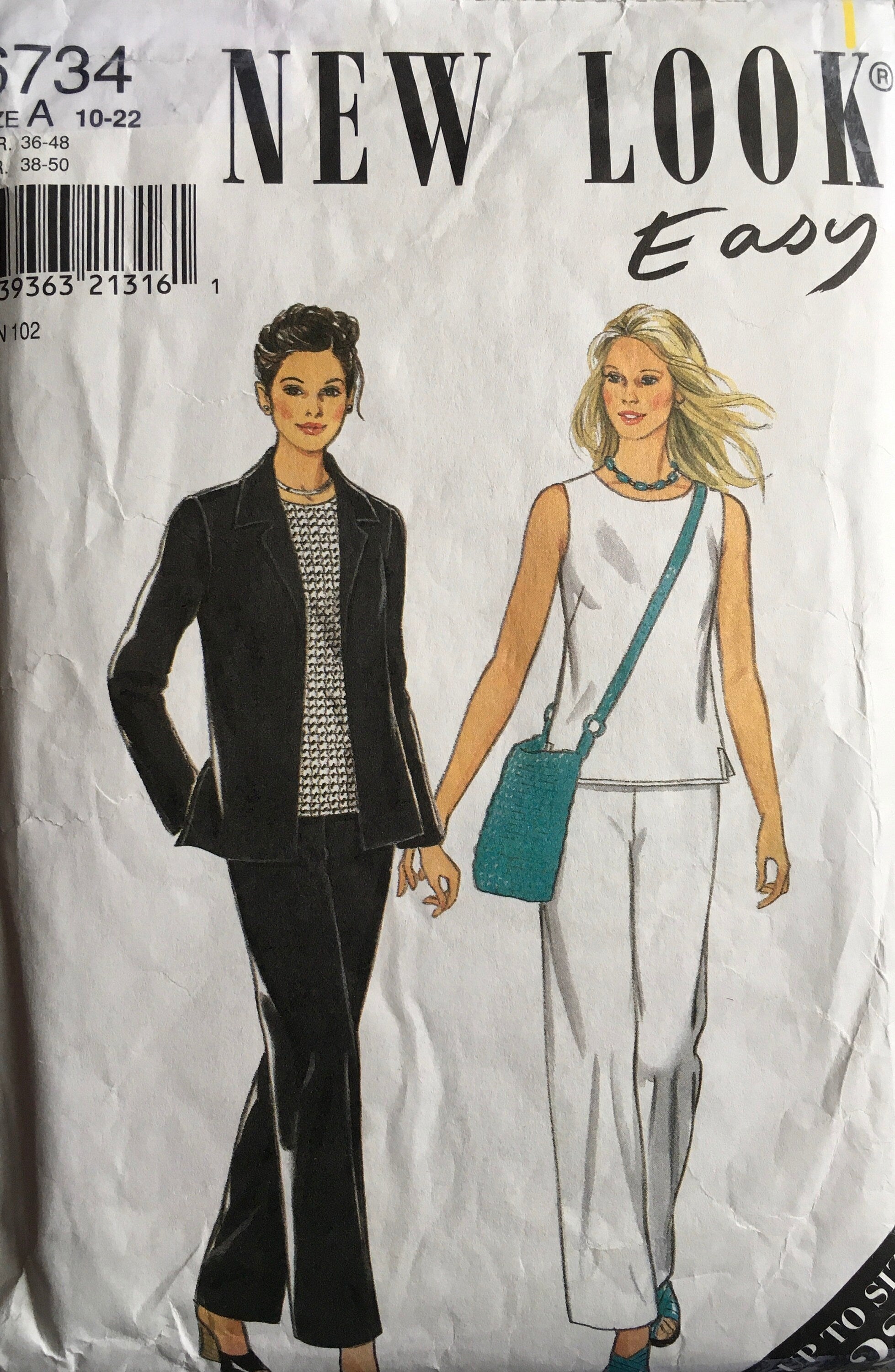 New Look 6734 Sewing Pattern (Vintage) CUT