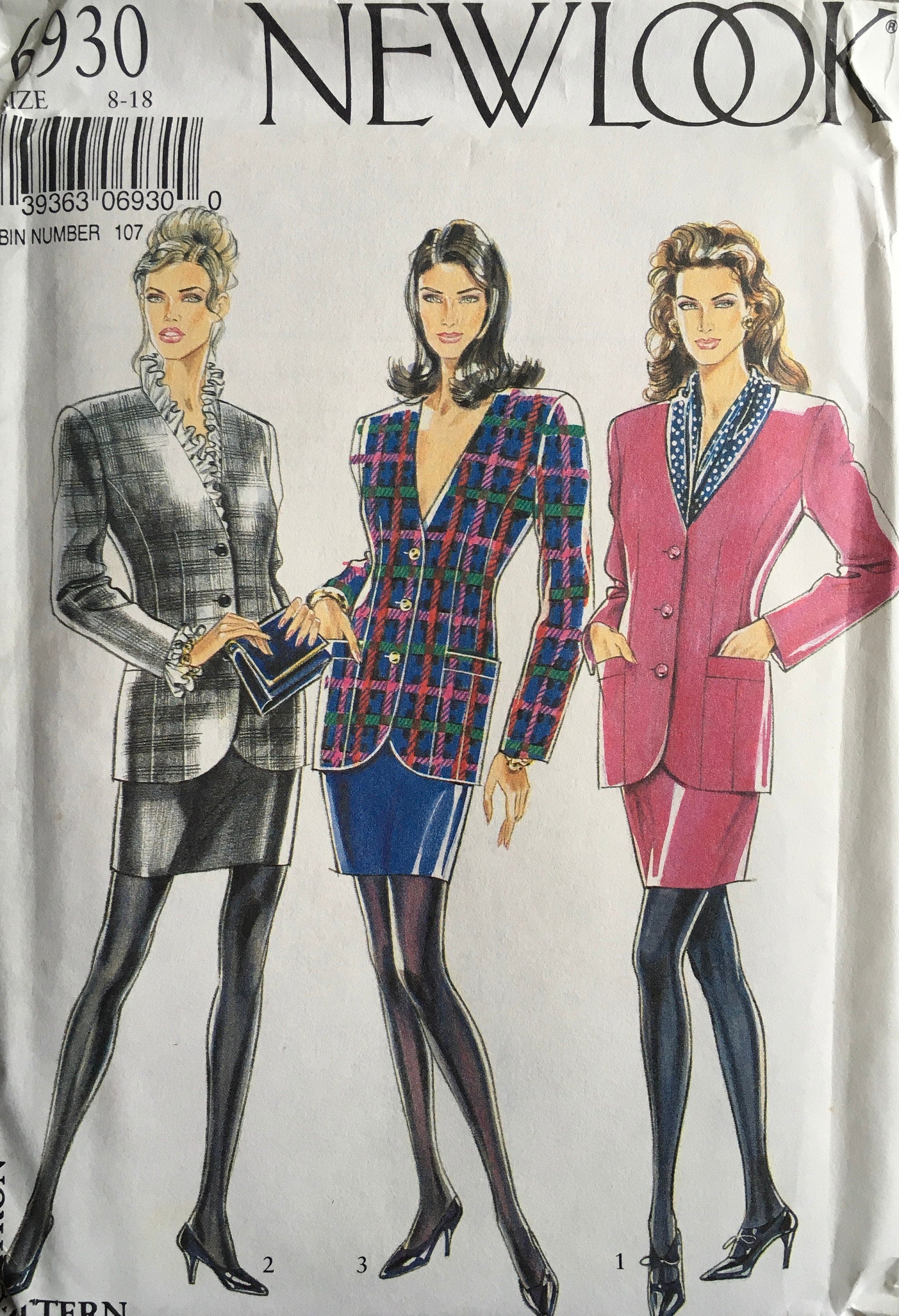 New Look 6930 Sewing Pattern (Vintage) UNCUT