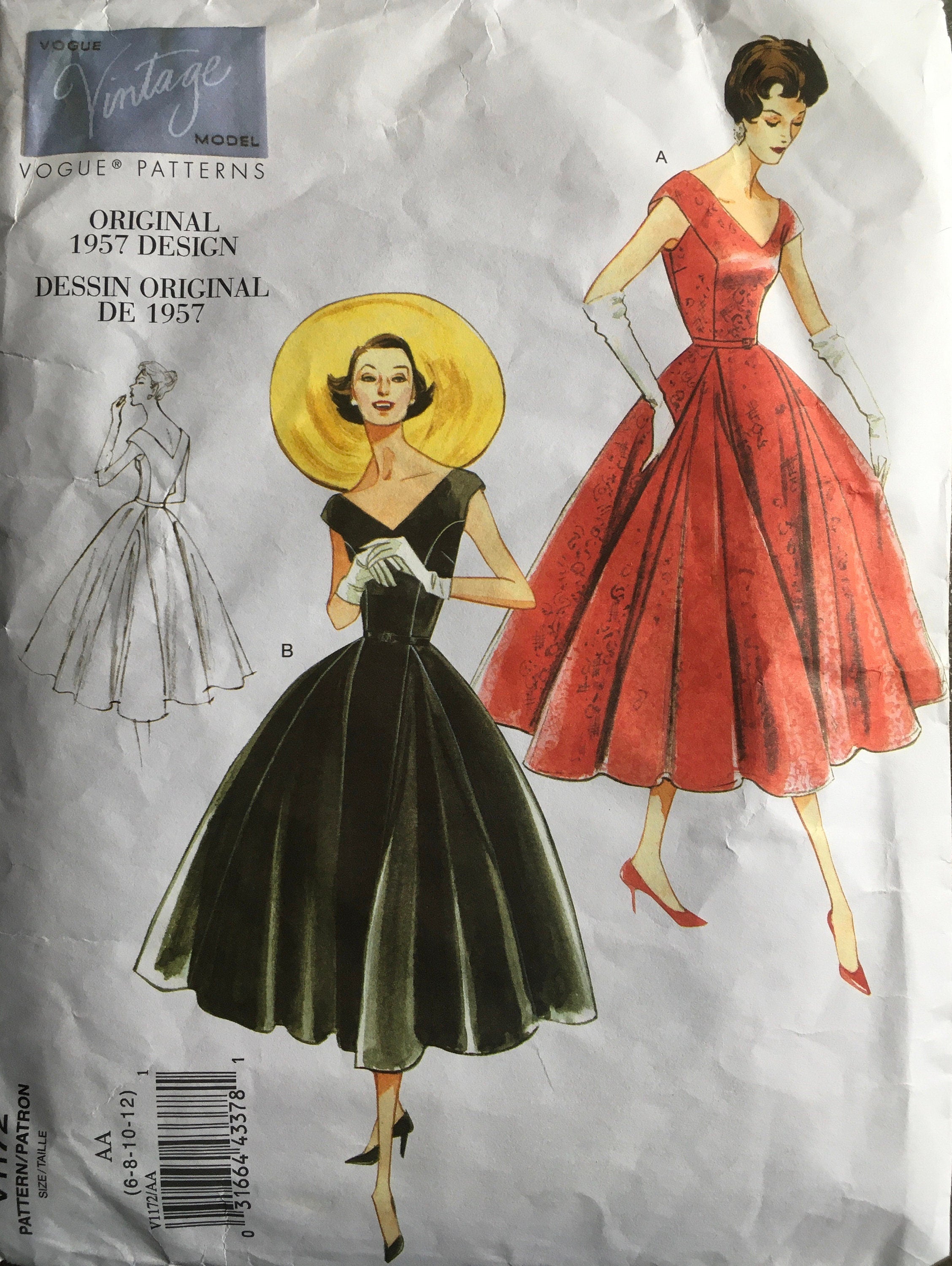 Vogue 1172 Sewing Pattern (Vintage) CUT