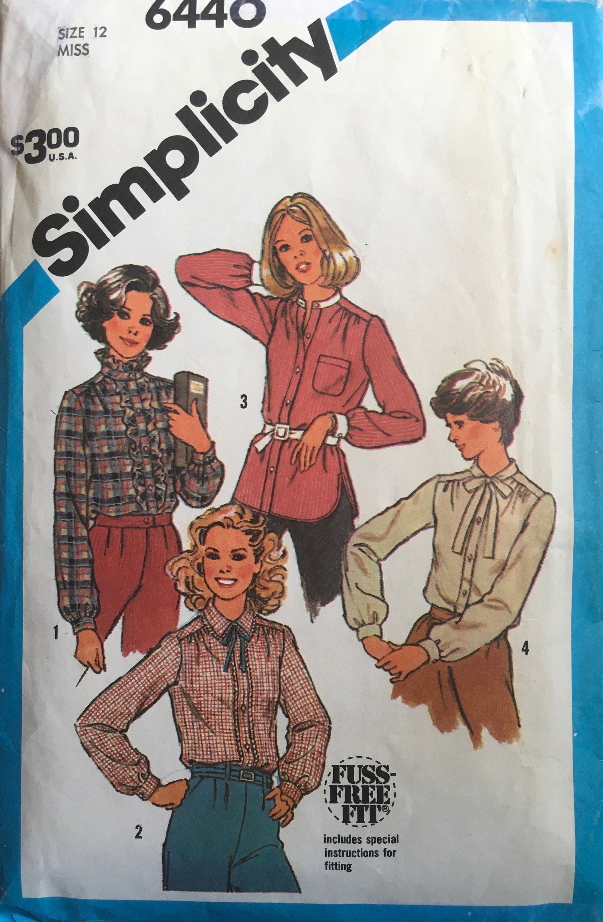 Simplicity 6440 Sewing Pattern (Vintage) CUT