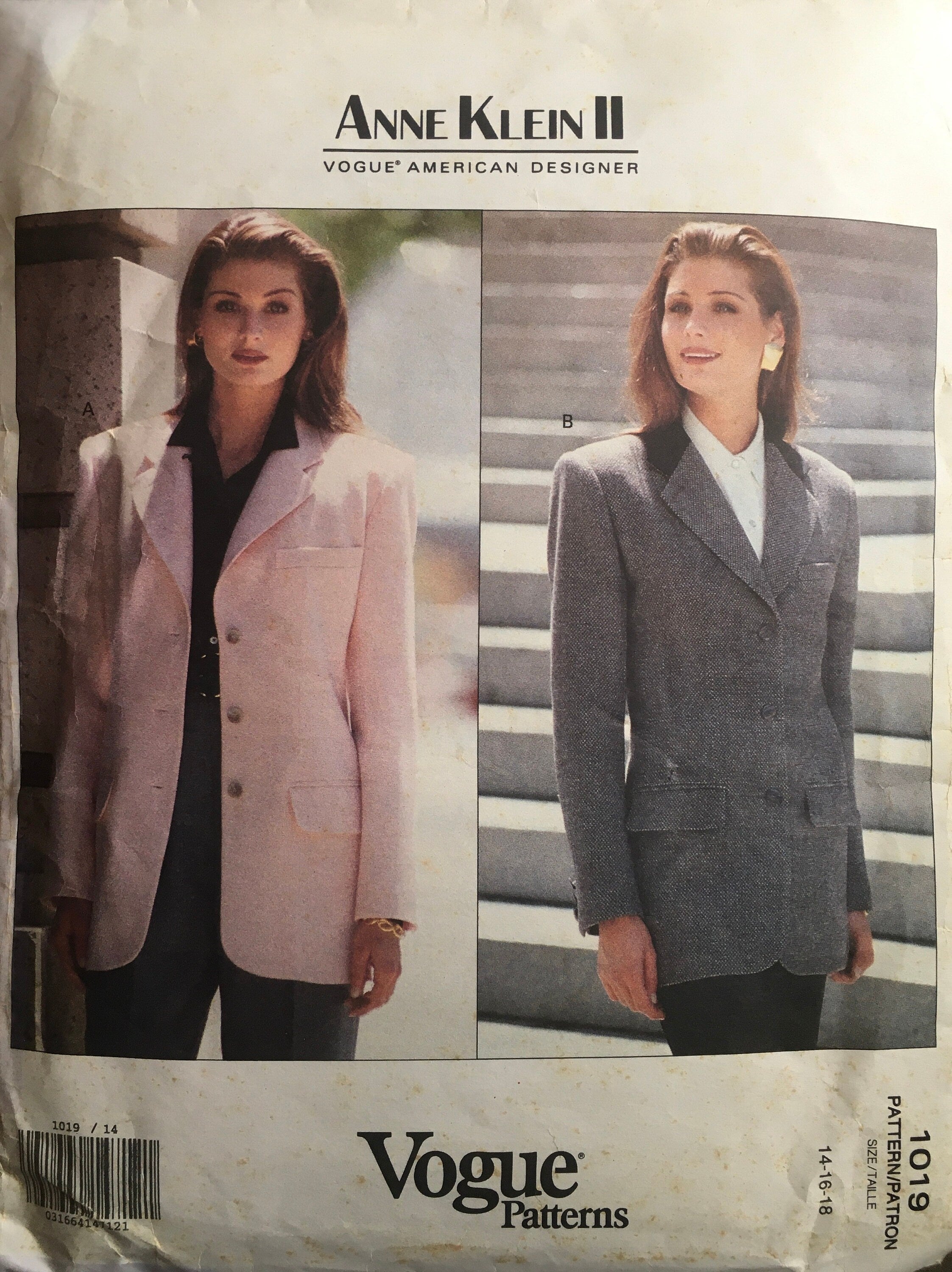 Vogue 1019 Sewing Pattern (Vintage) UNCUT/CUT