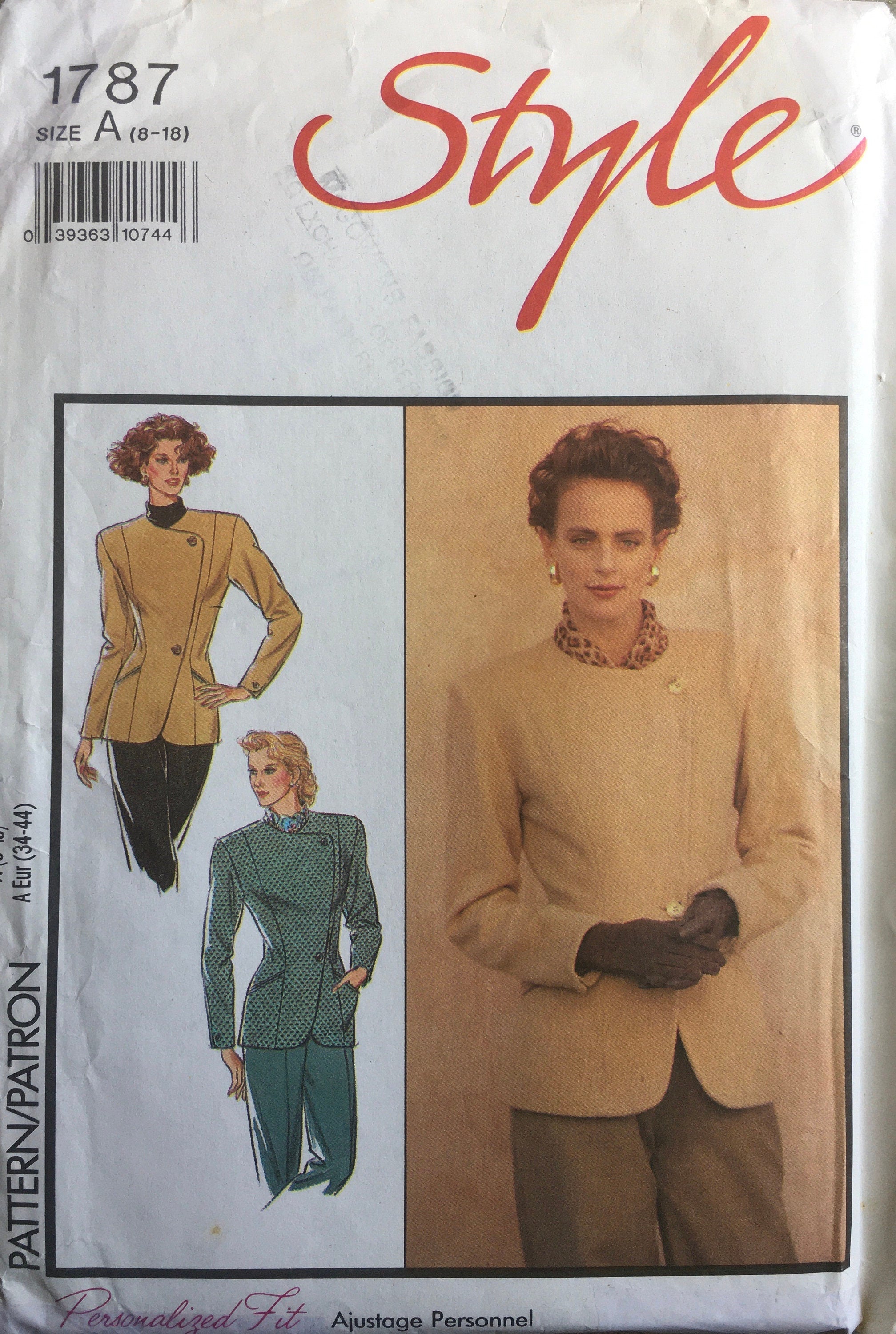 Style 1787 Sewing Pattern (Vintage) UNCUT