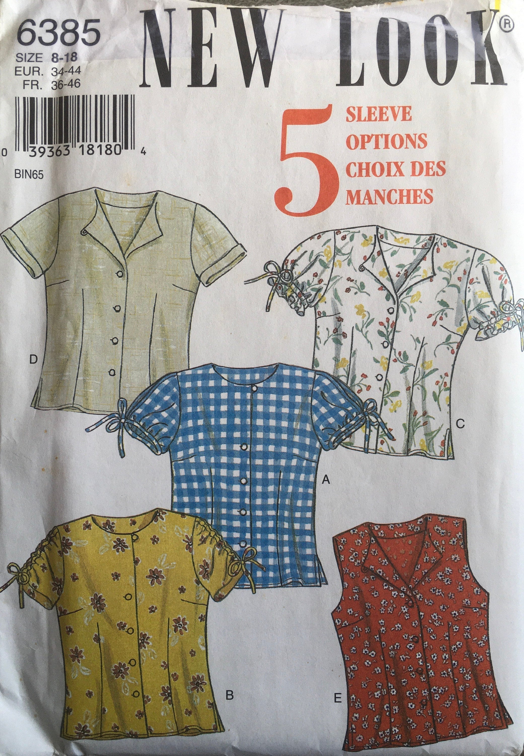 New Look 6385 Sewing Pattern (Vintage) UNCUT/CUT
