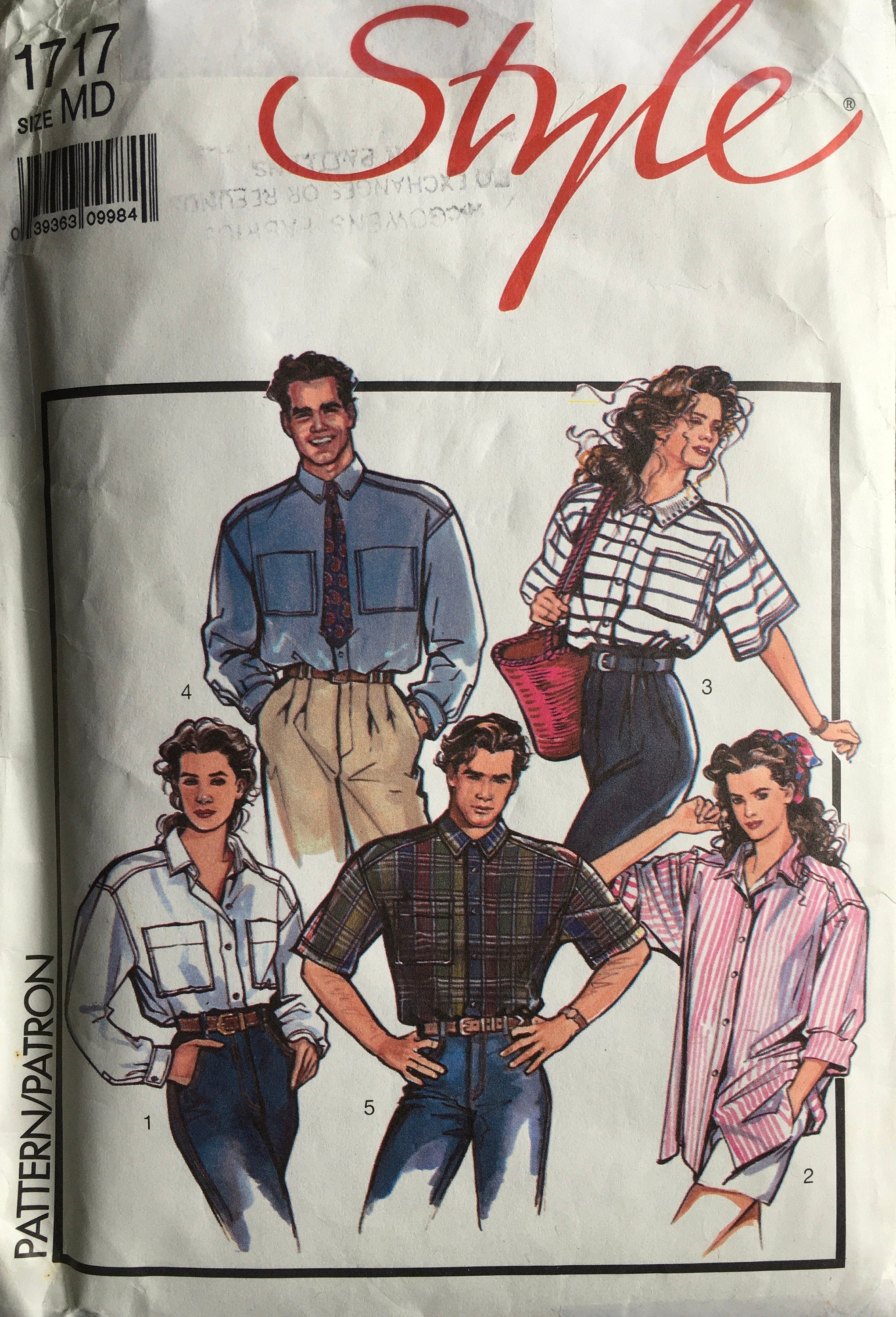 Style 1717 Sewing Pattern (Vintage) CUT