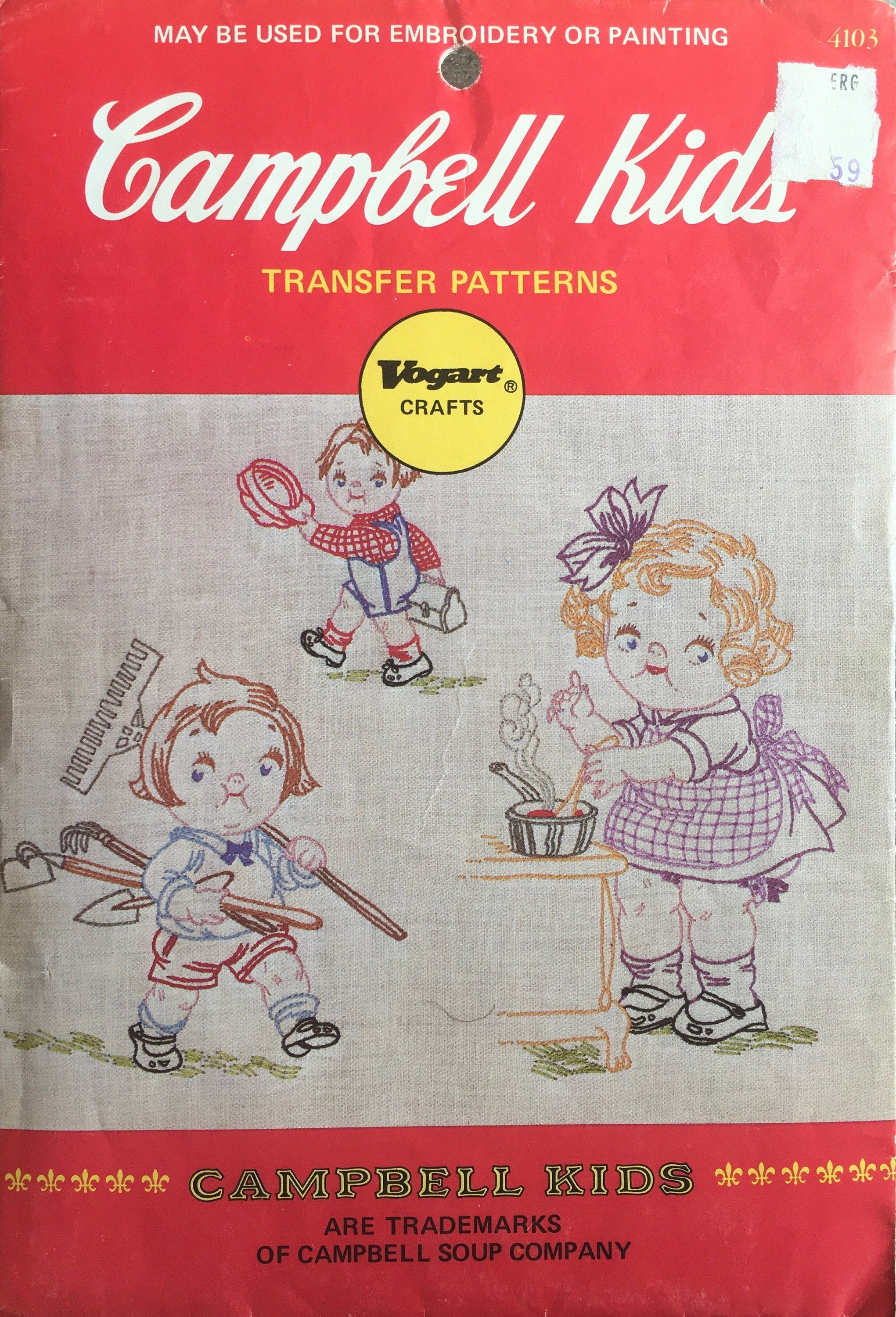 Vogart 4103 Transfer Pattern (Vintage) CUT