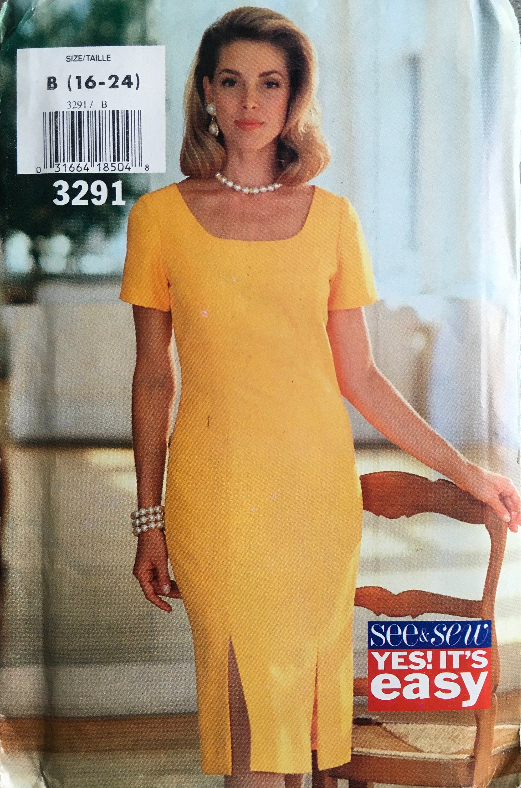 See & Sew 3291 Sewing Pattern (Vintage) UNCUT