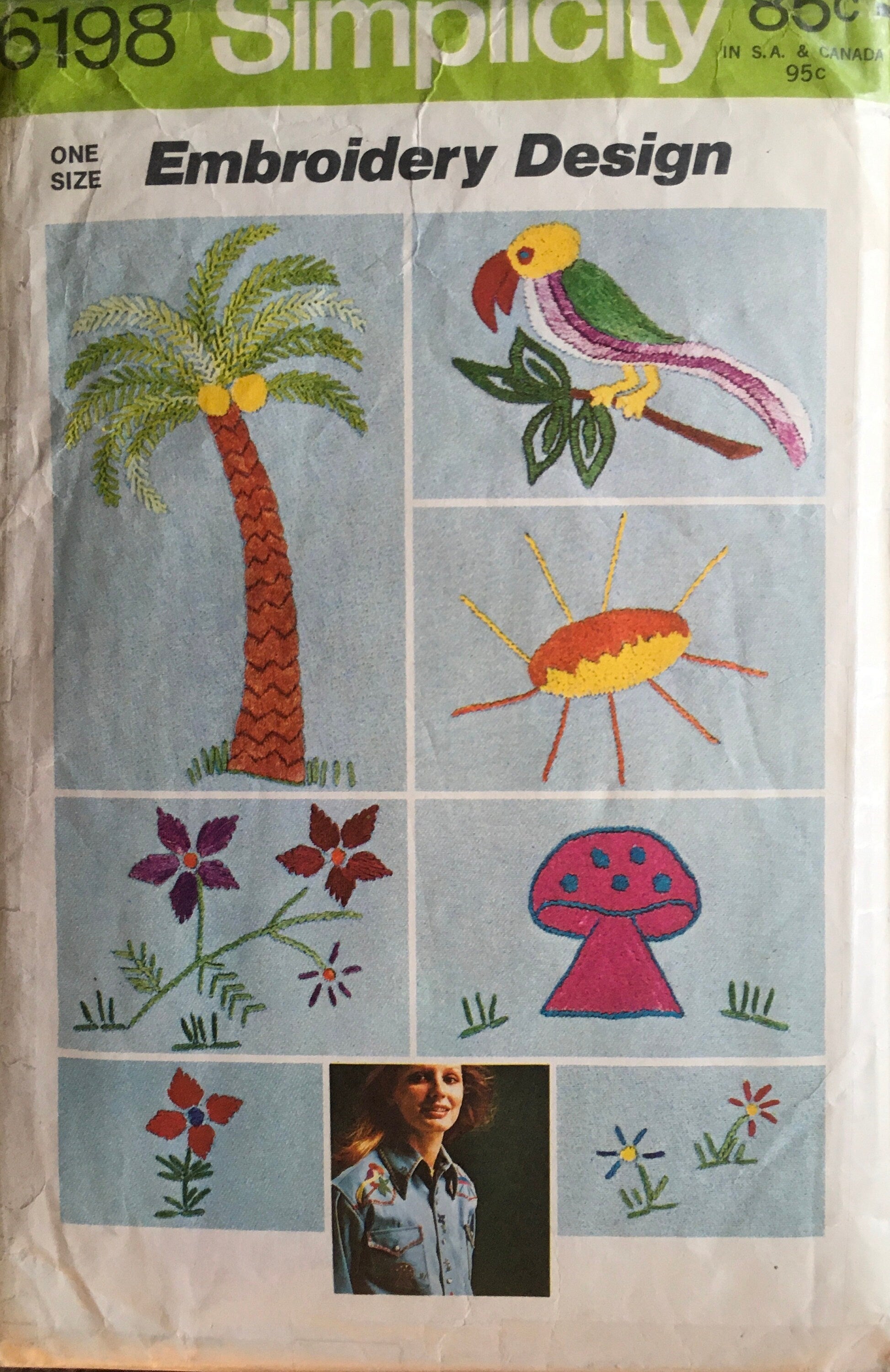 Simplicity 6198 Transfer Pattern (Vintage) CUT