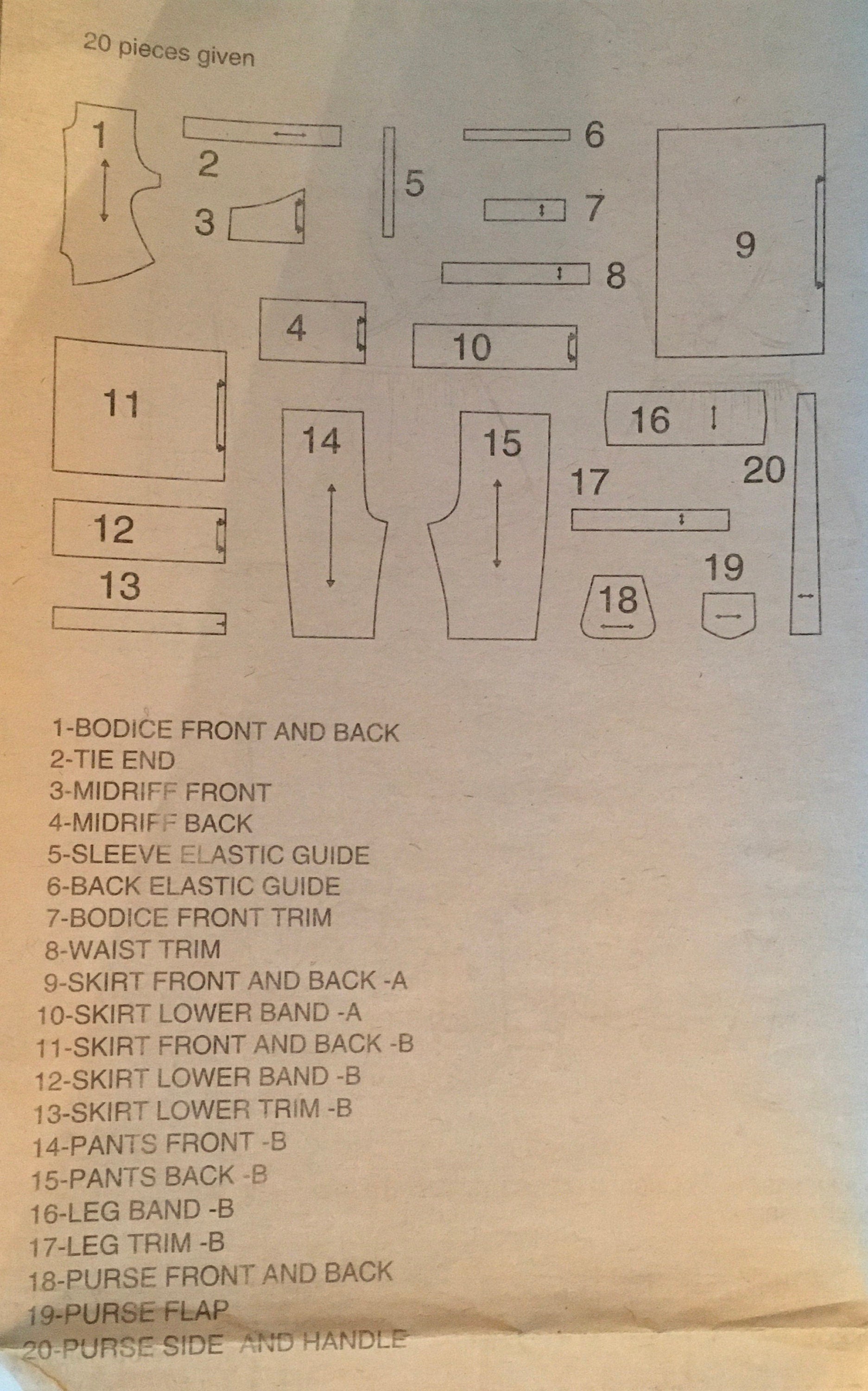Simplicity 2464 Sewing Pattern CUT