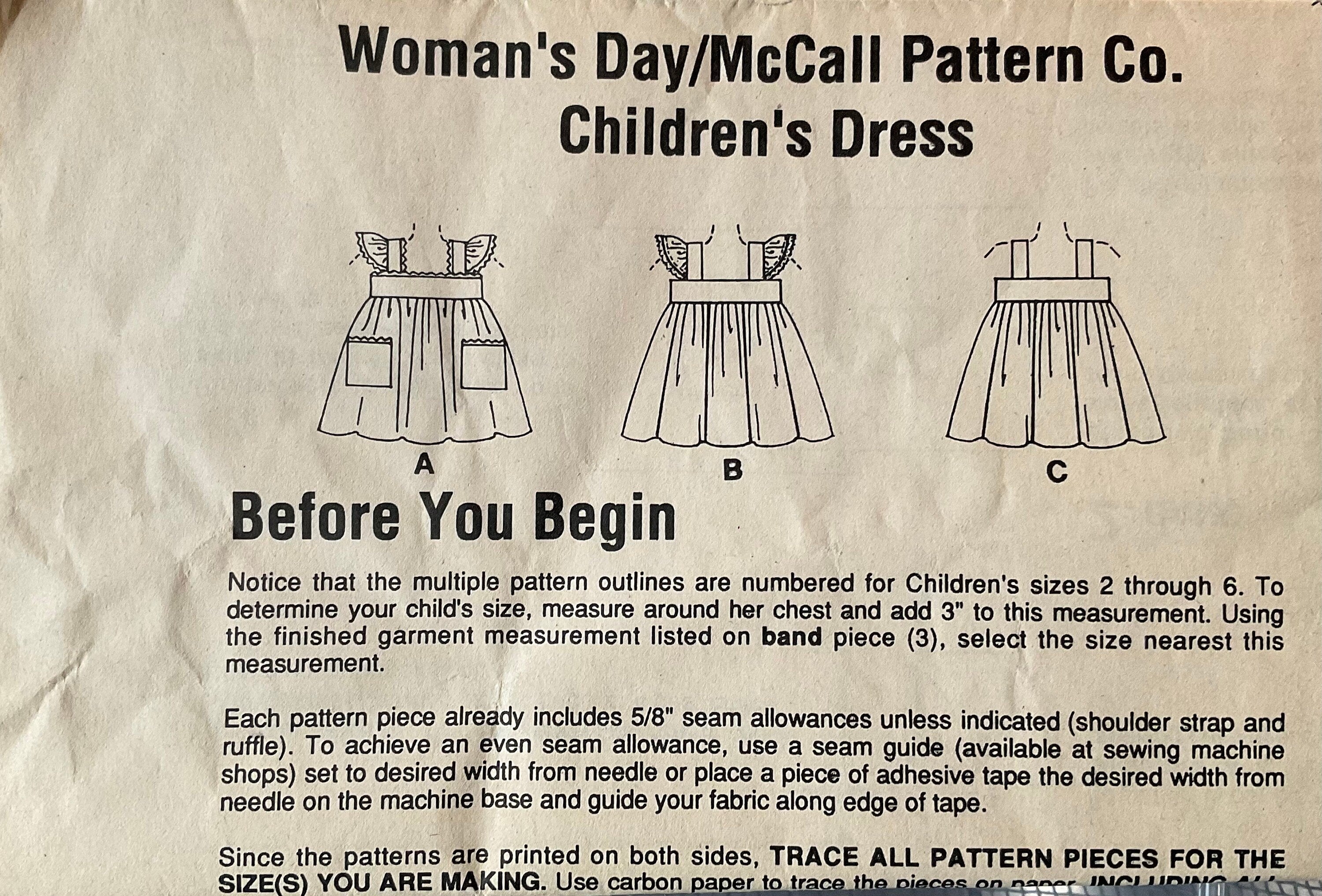 Woman’s Day Sewing Pattern (Vintage) UNCUT