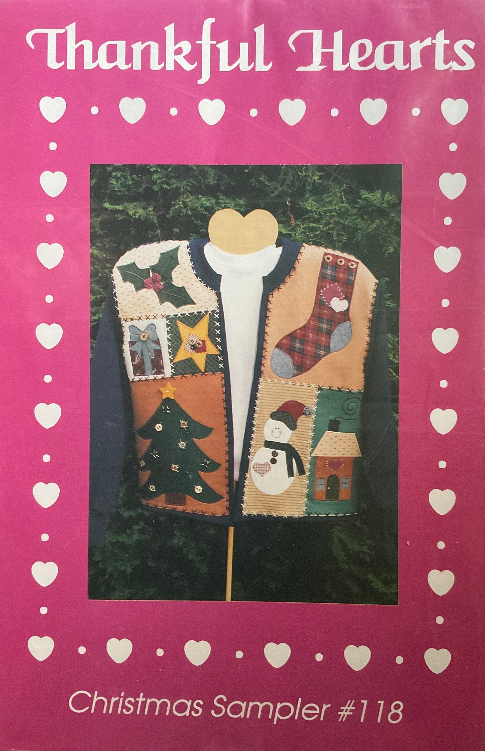 Thankful Hearts Sewing/Appliqué Pattern