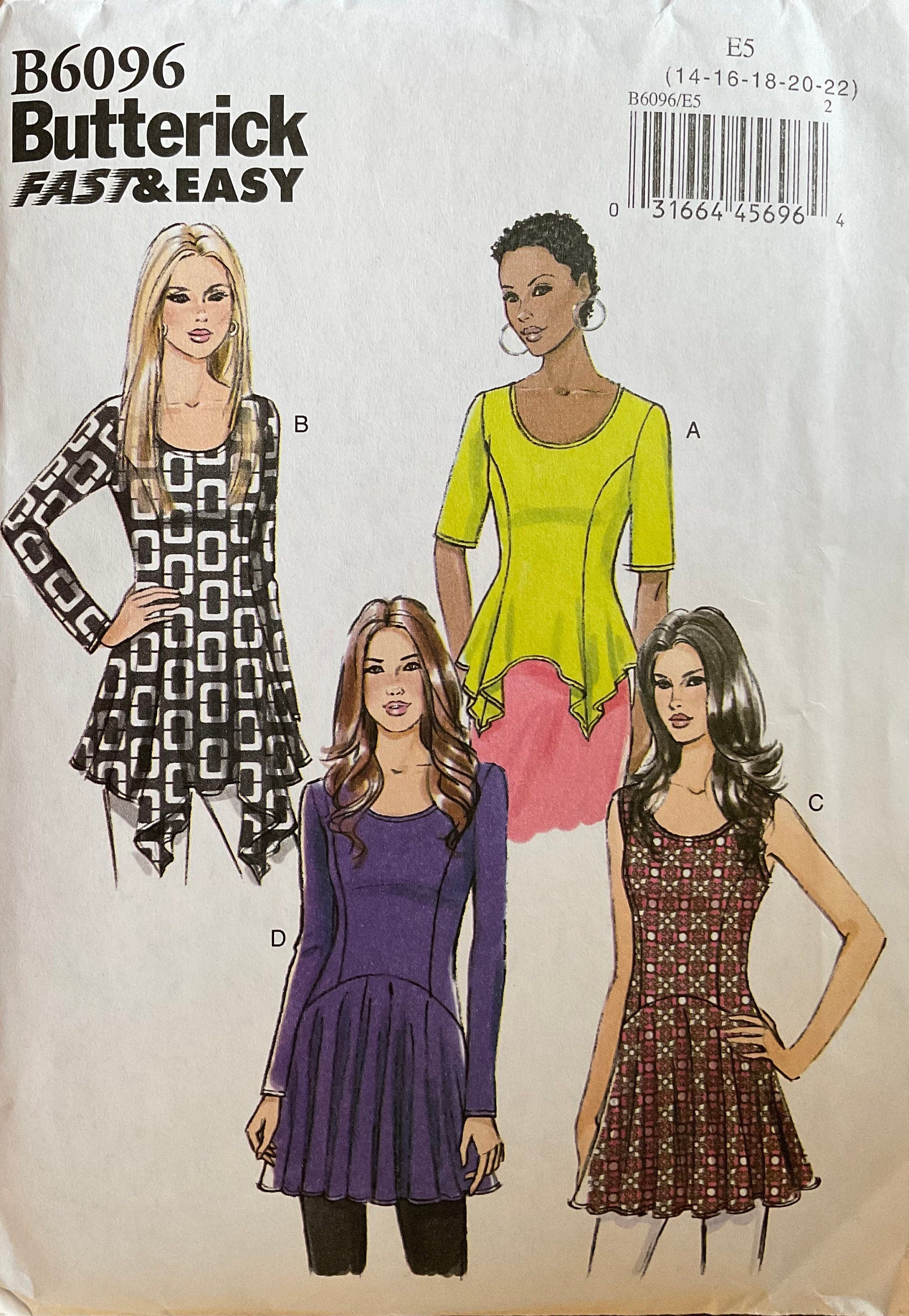 Butterick 6096 Sewing Pattern (Vintage) UNCUT