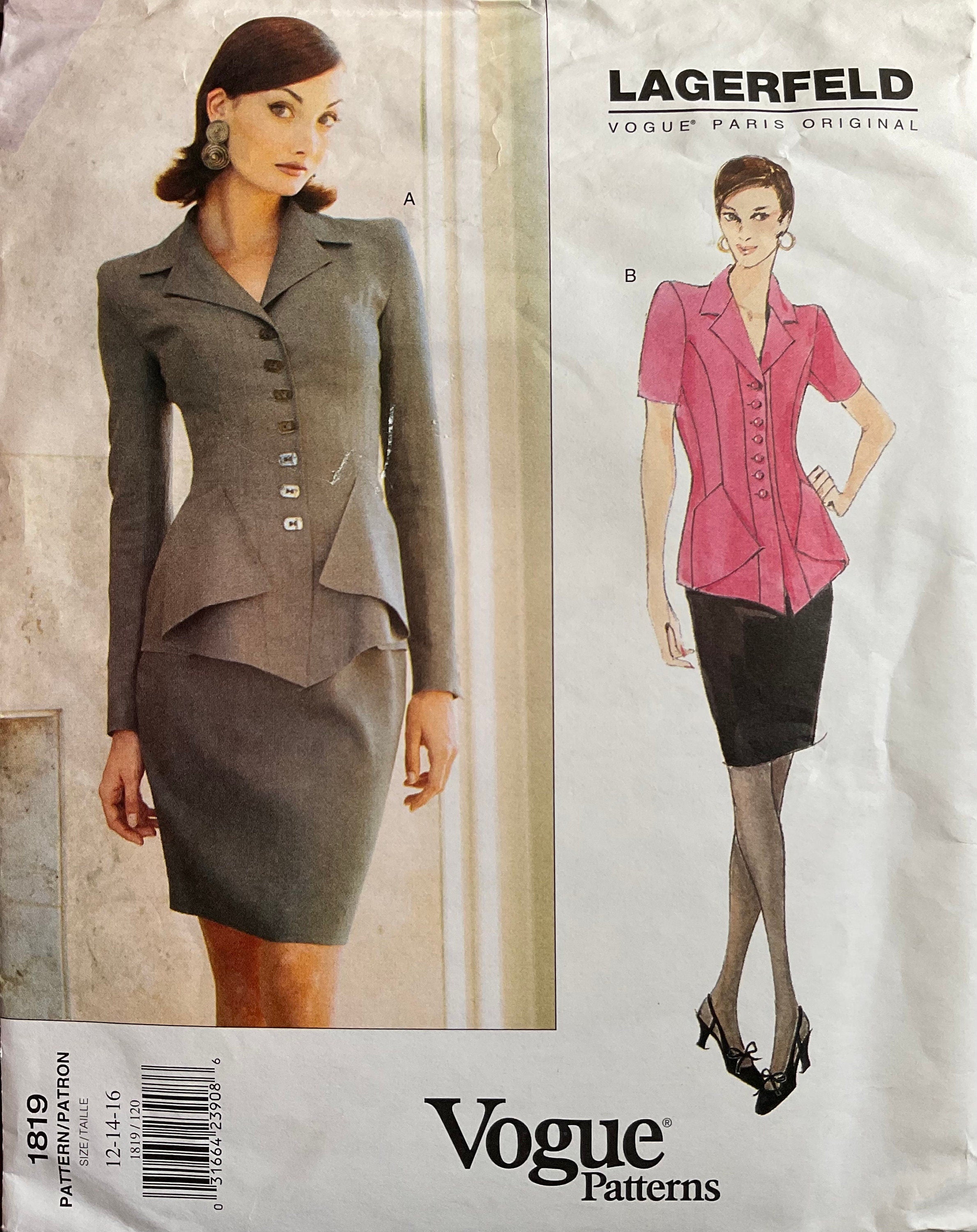 Vogue 1819 Sewing Pattern (Vintage) UNCUT