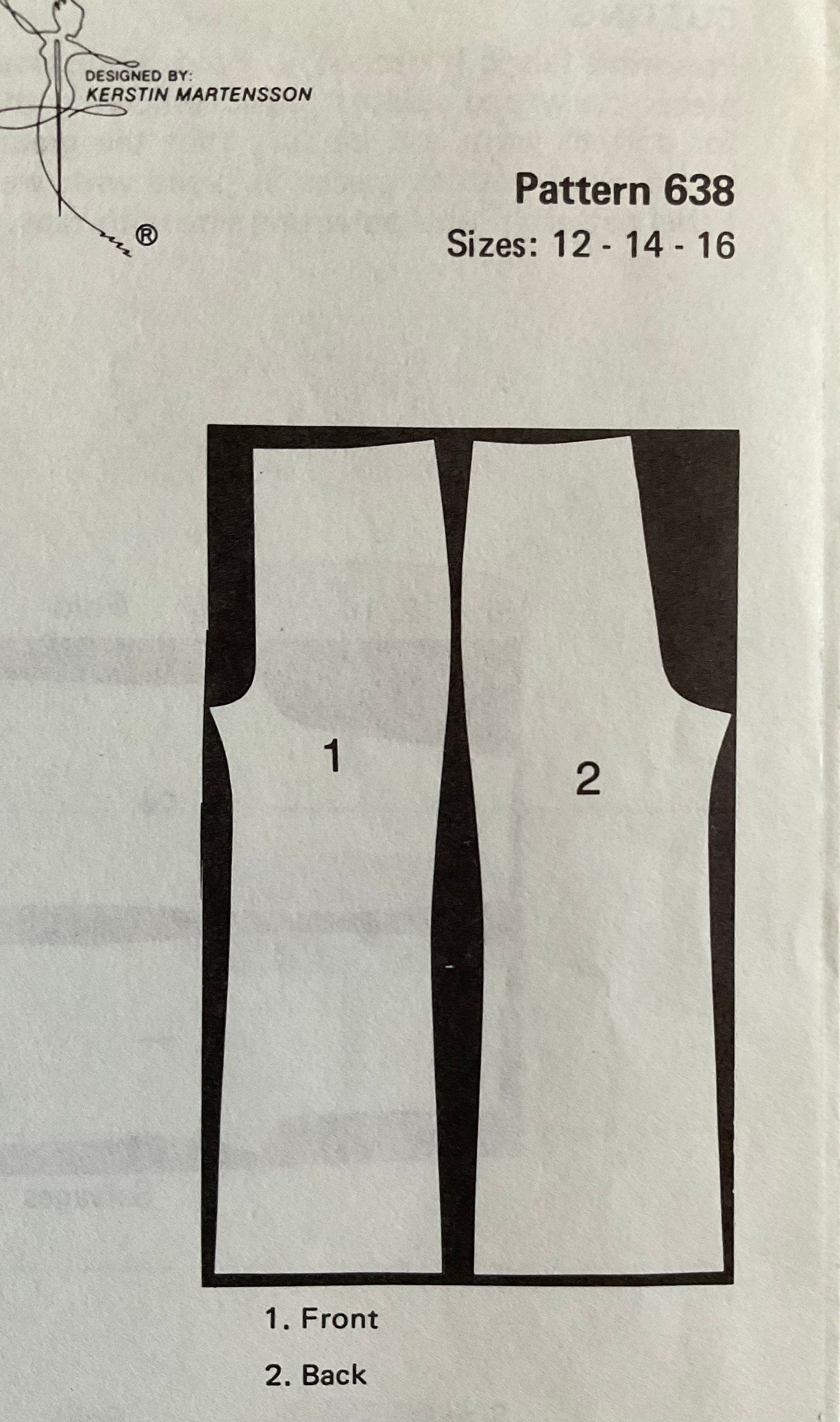Kwik Sew 638 Sewing Pattern (Vintage) CUT