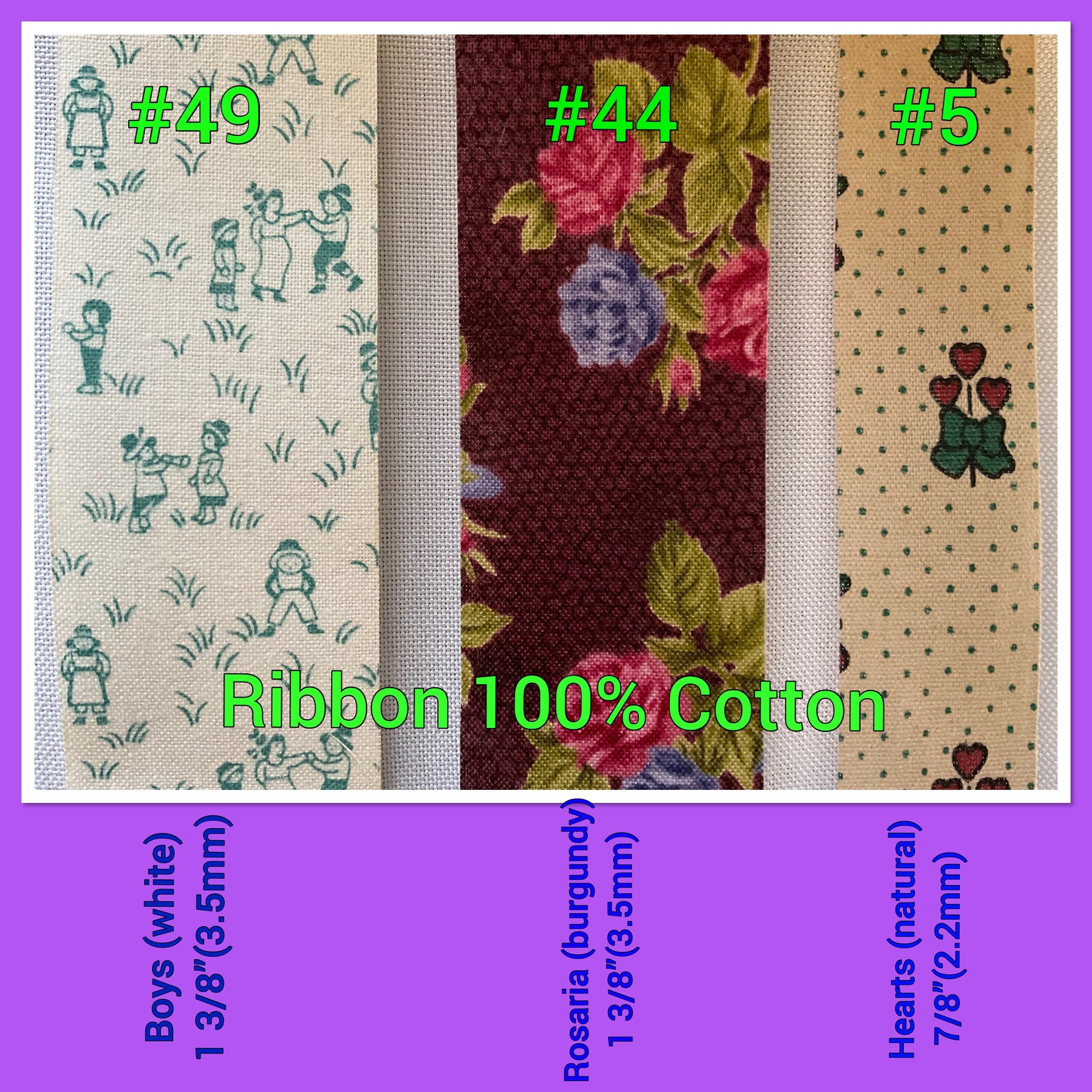 5 Yards Cotton Ribbon (Vintage) XII