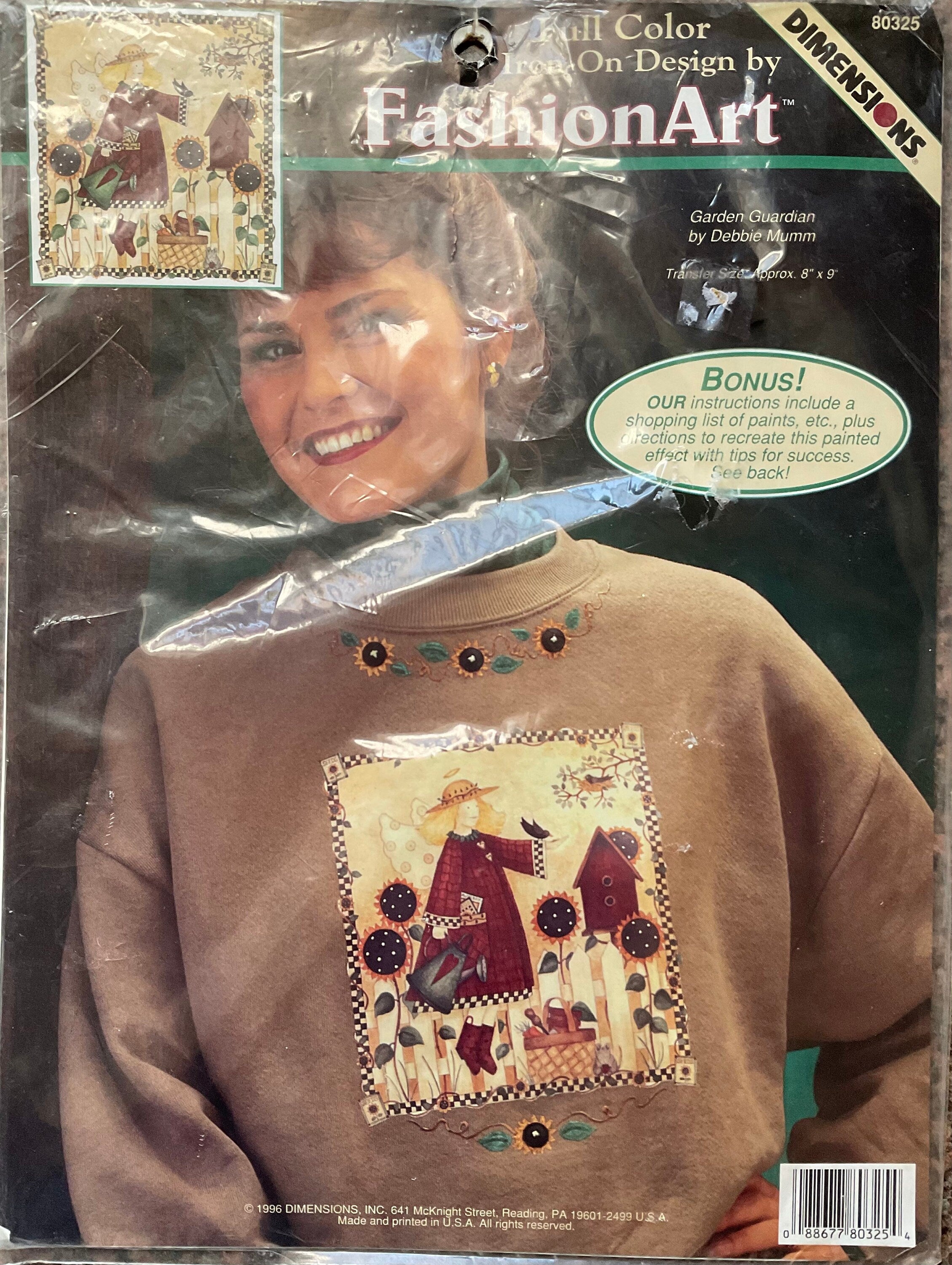 Fashion Art Iron-On Transfer (Vintage) UNCUT