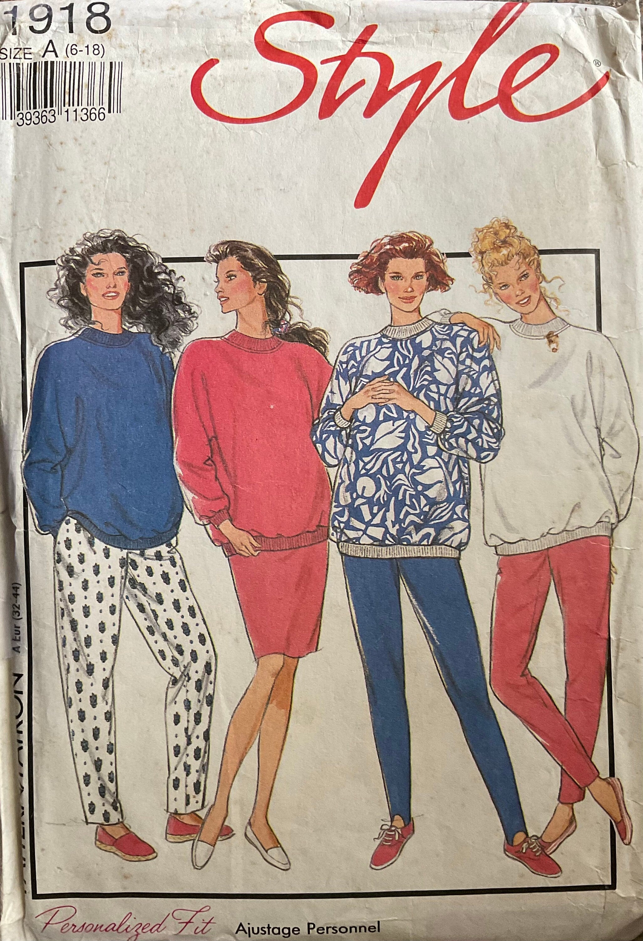 Style 1918 Sewing Pattern (Vintage) CUT