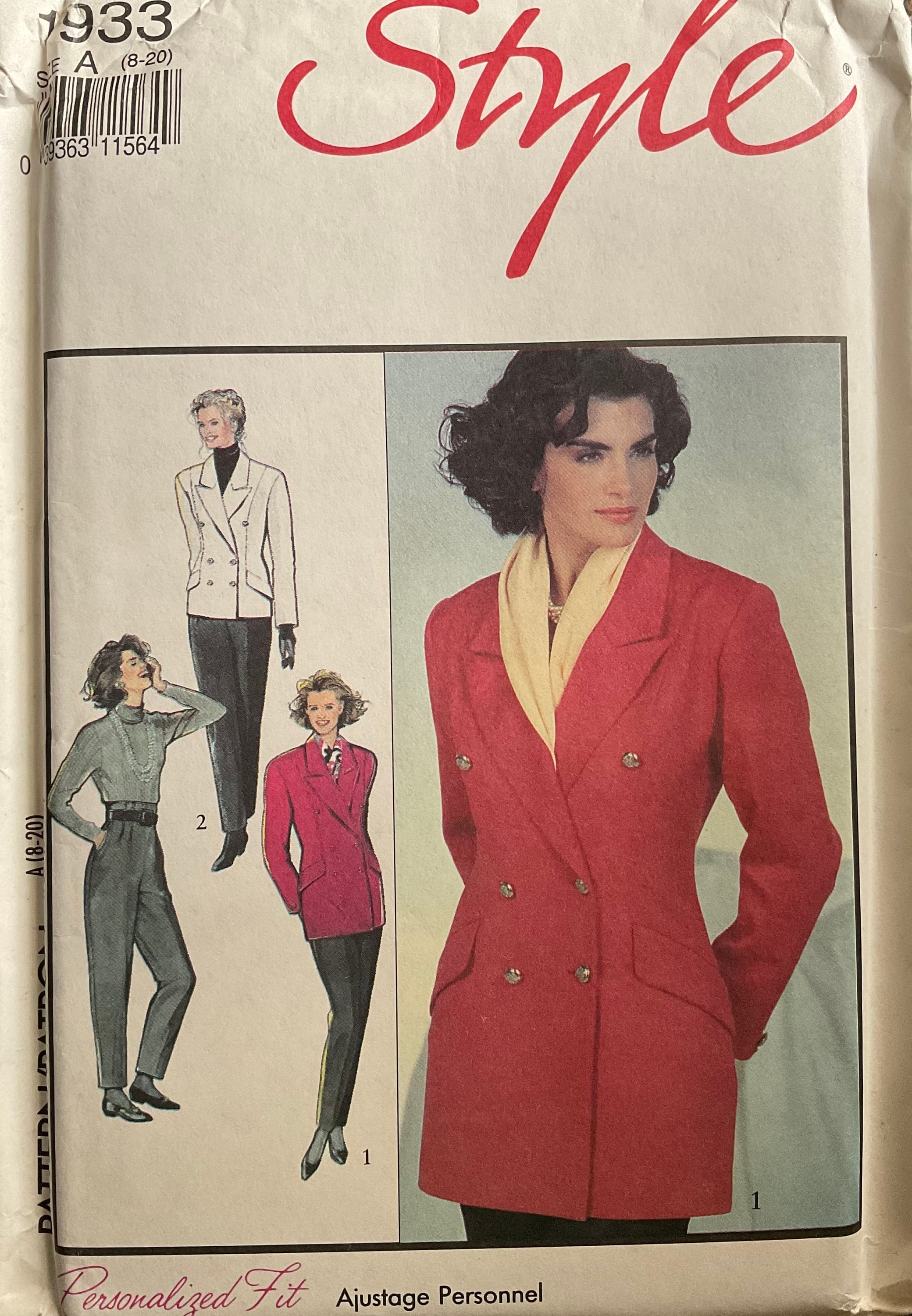Style 1933 Sewing Pattern (Vintage) UNCUT