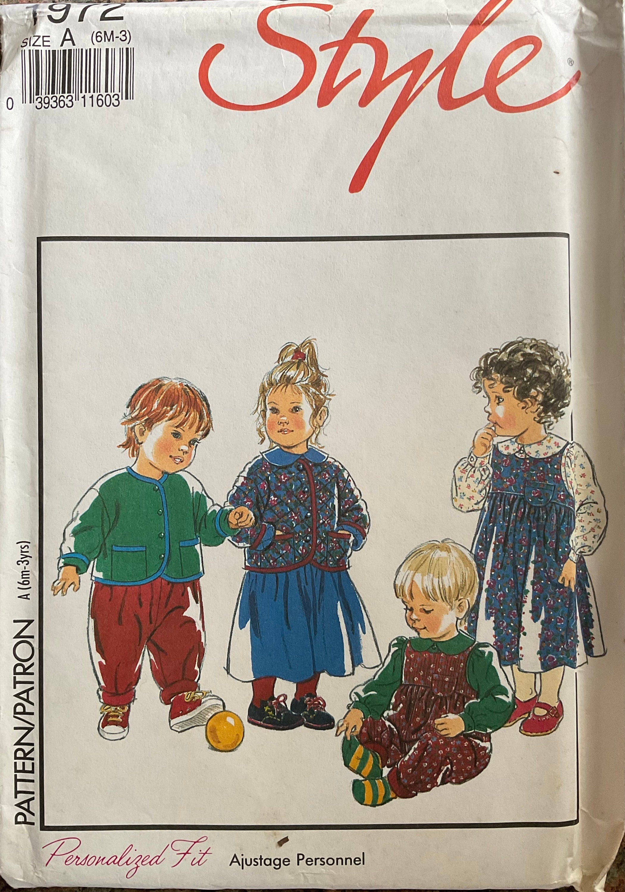 Style 1972 Sewing Pattern (Vintage) UNCUT