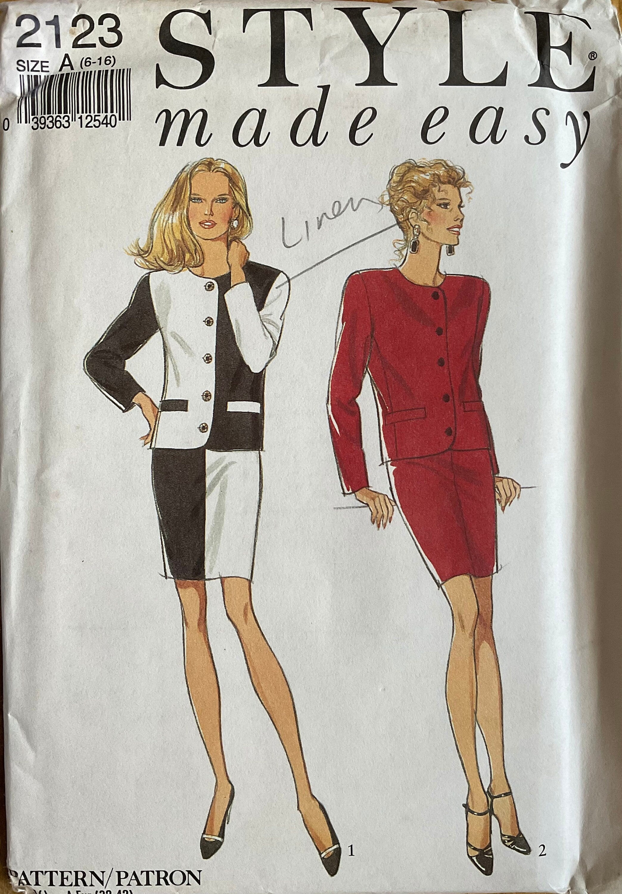 Style 2123 Sewing Pattern (Vintage) UNCUT