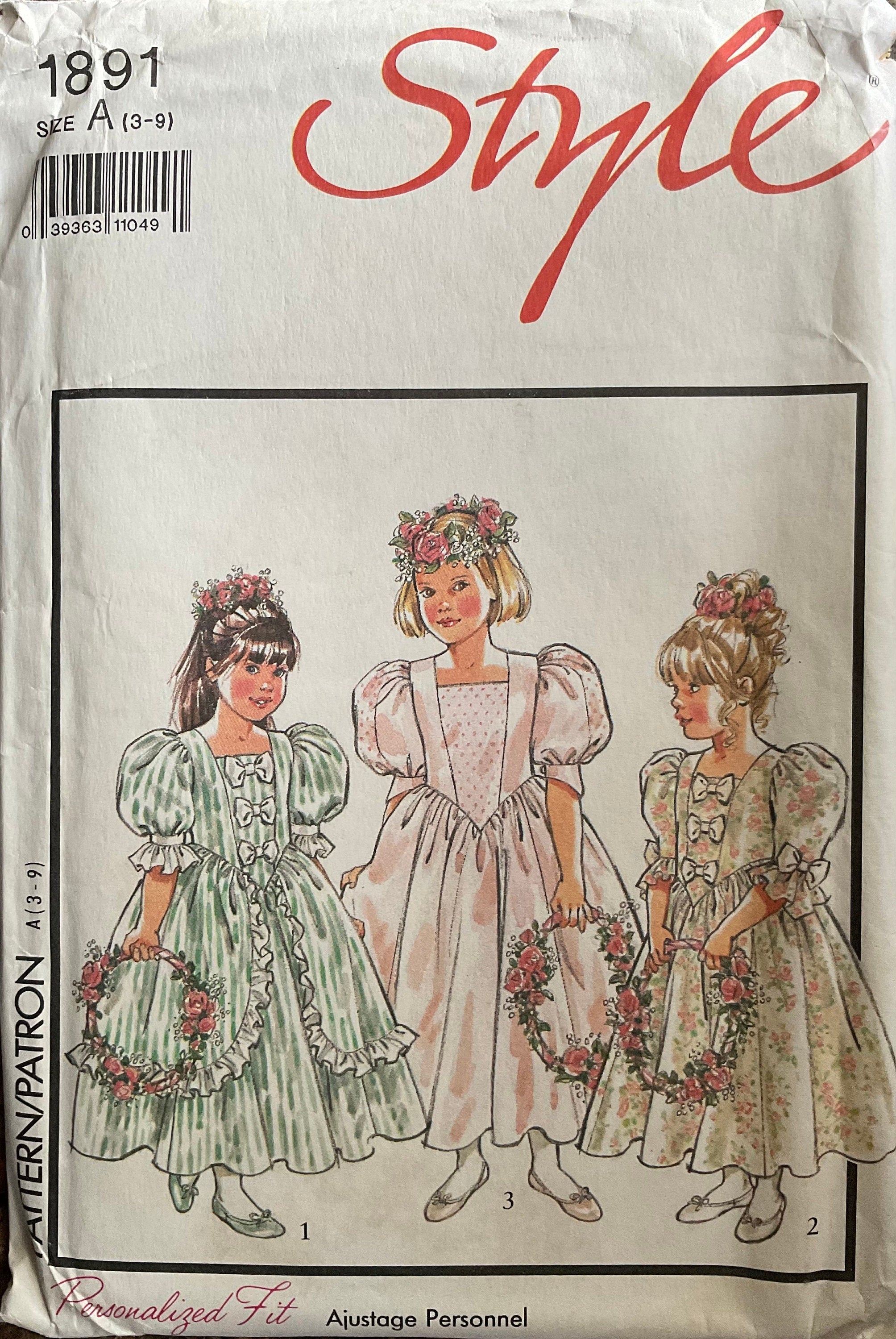 Style 1891 Sewing Pattern (Vintage) UNCUT