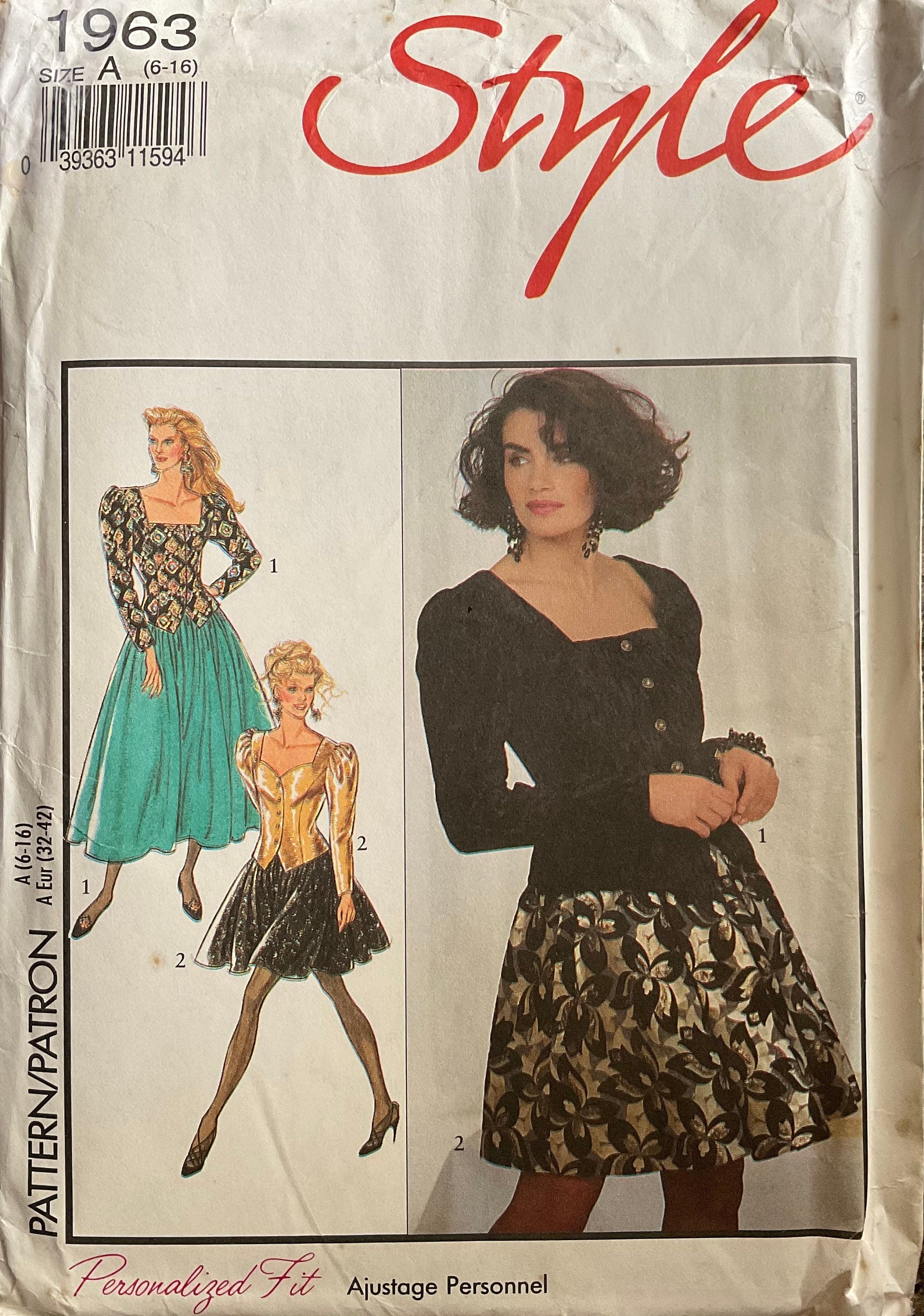Style 1963 Sewing Pattern (Vintage) UNCUT