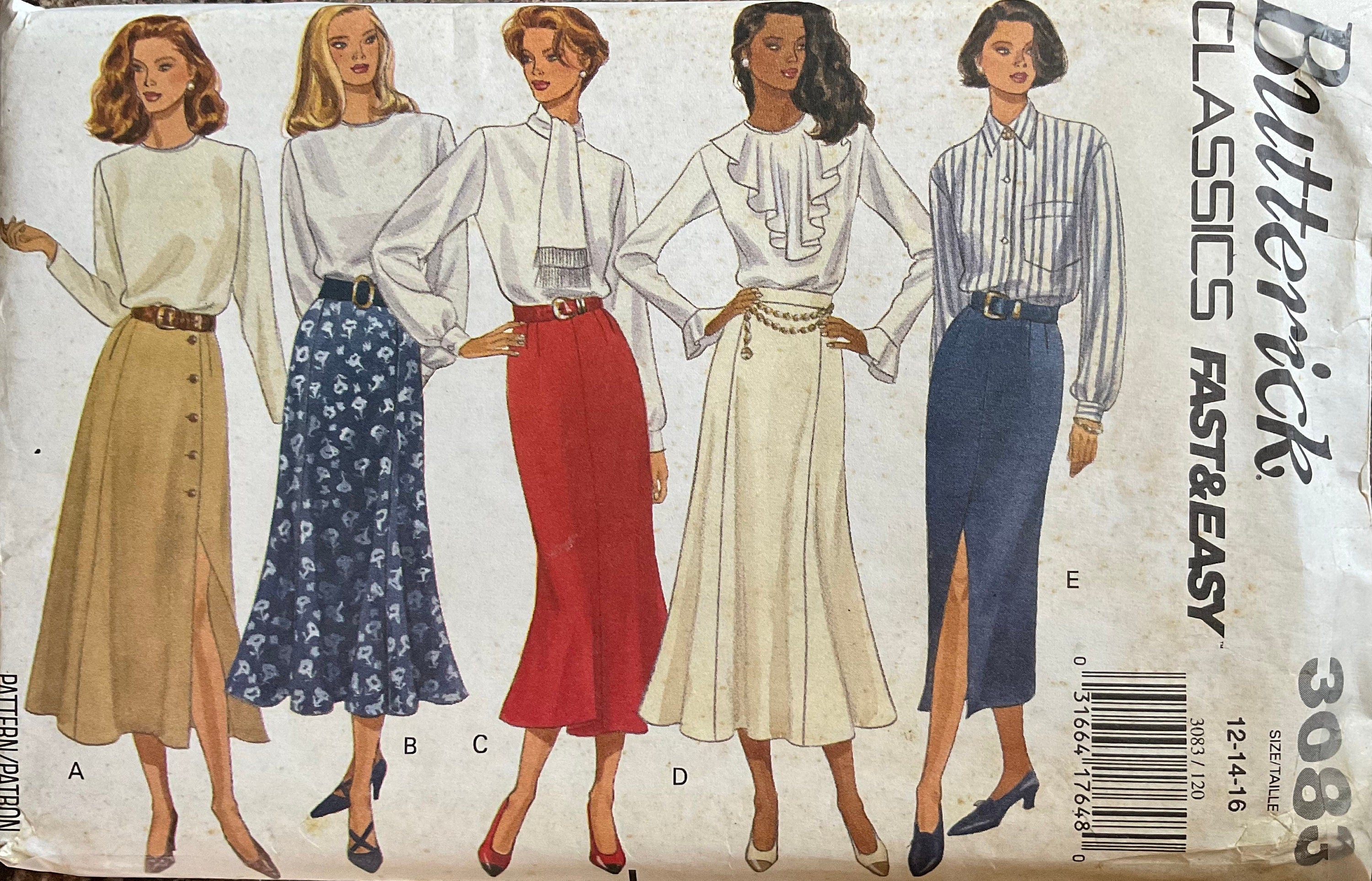 Butterick 3083 Sewing Pattern (Vintage) UNCUT