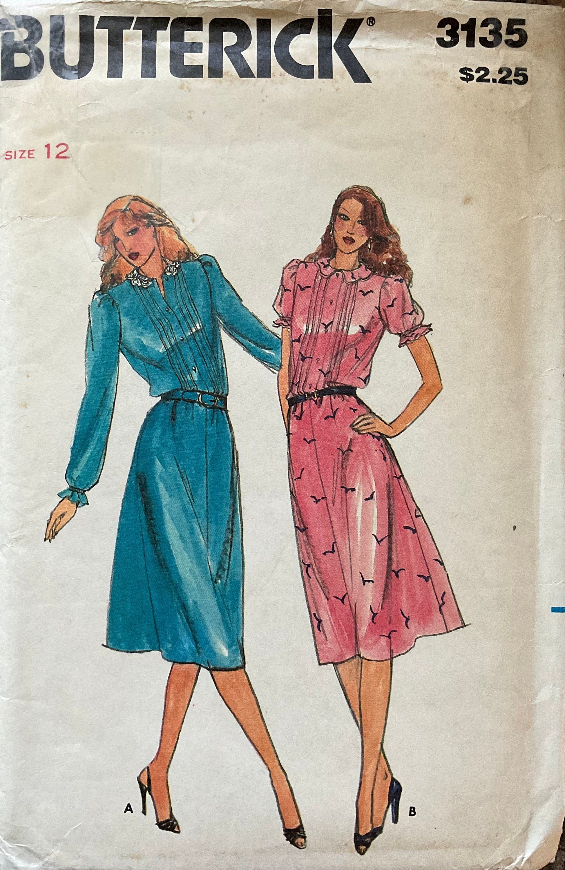 Butterick 3135 Sewing Pattern (Vintage) UNCUT