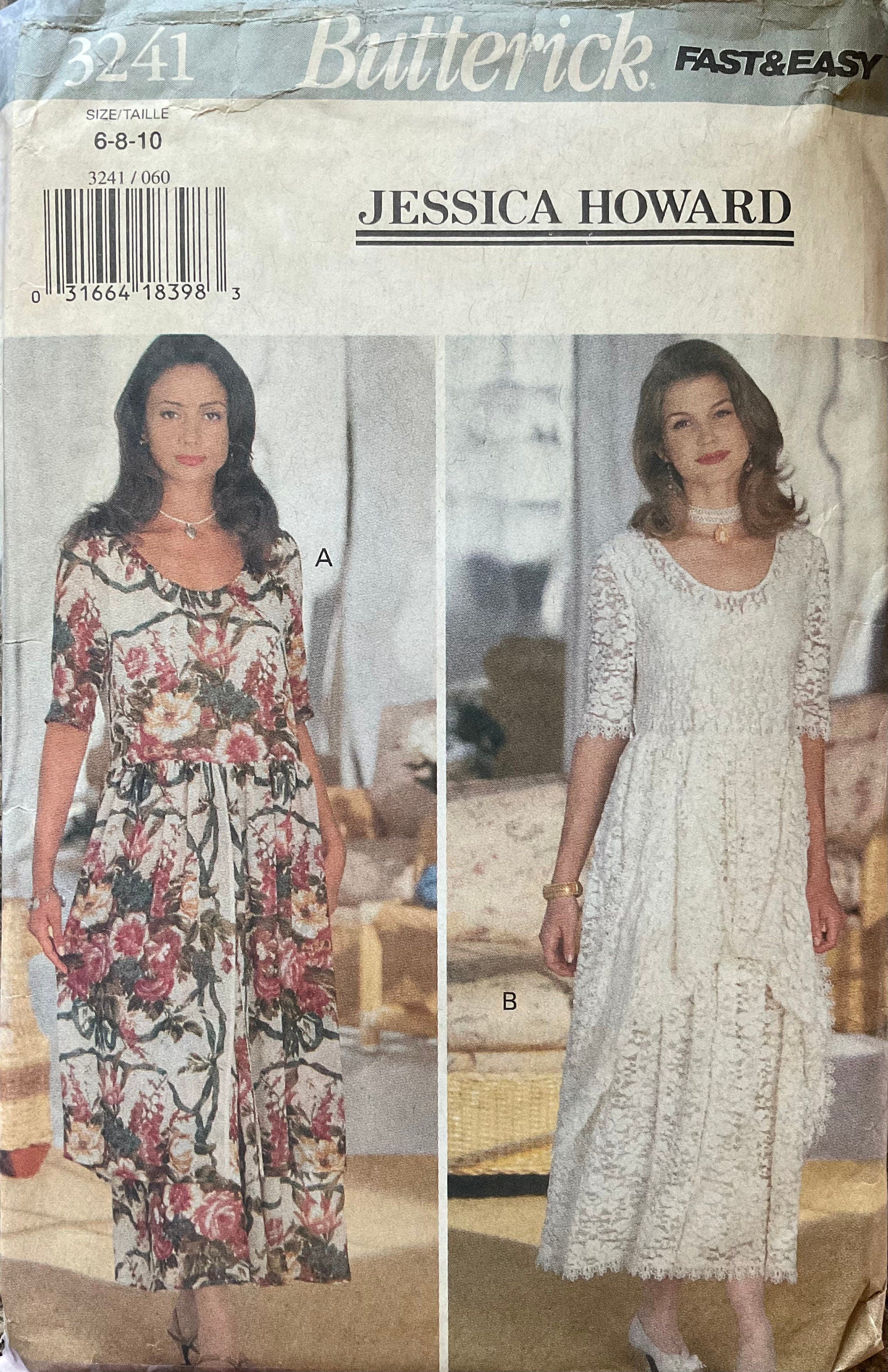 Butterick 3241 Sewing Pattern (Vintage) UNCUT
