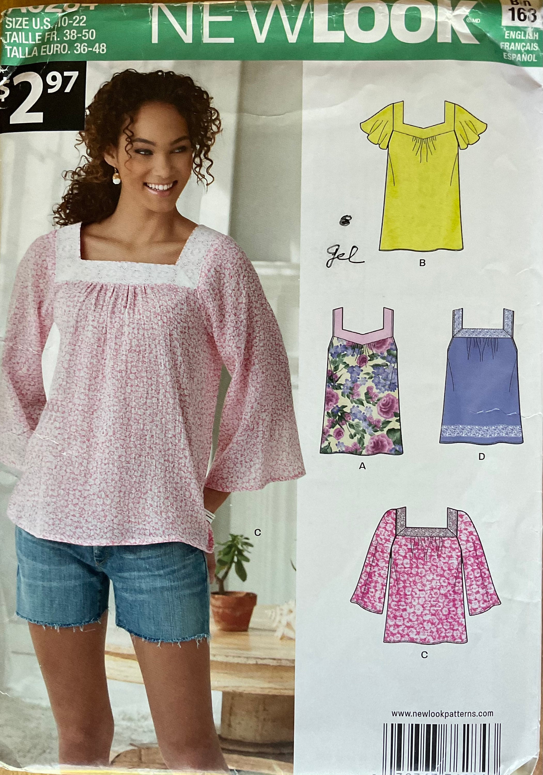 New Look 6284 Sewing Pattern (Vintage) UNCUT