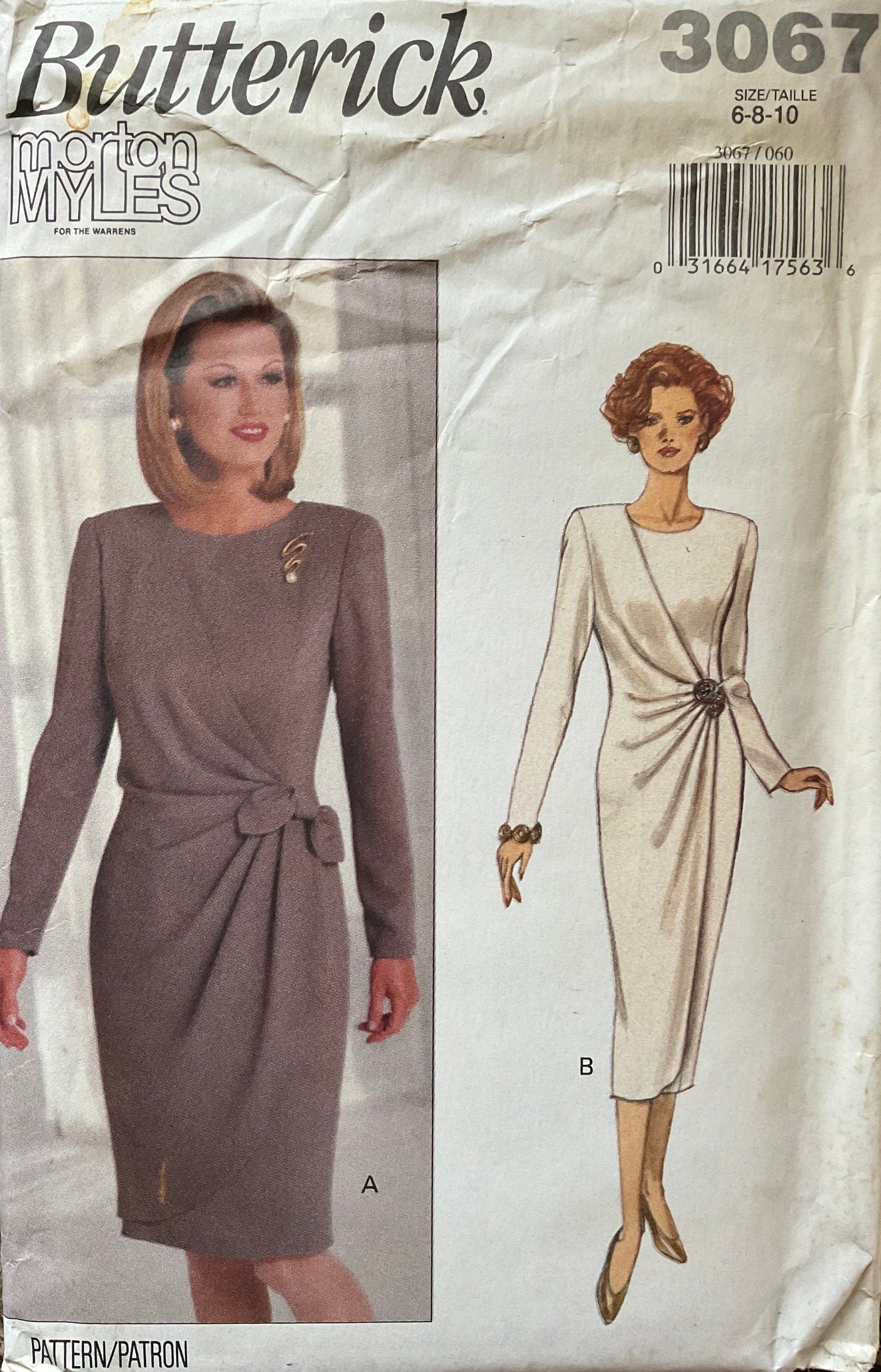 Butterick 3067 Sewing Pattern (Vintage) UNCUT