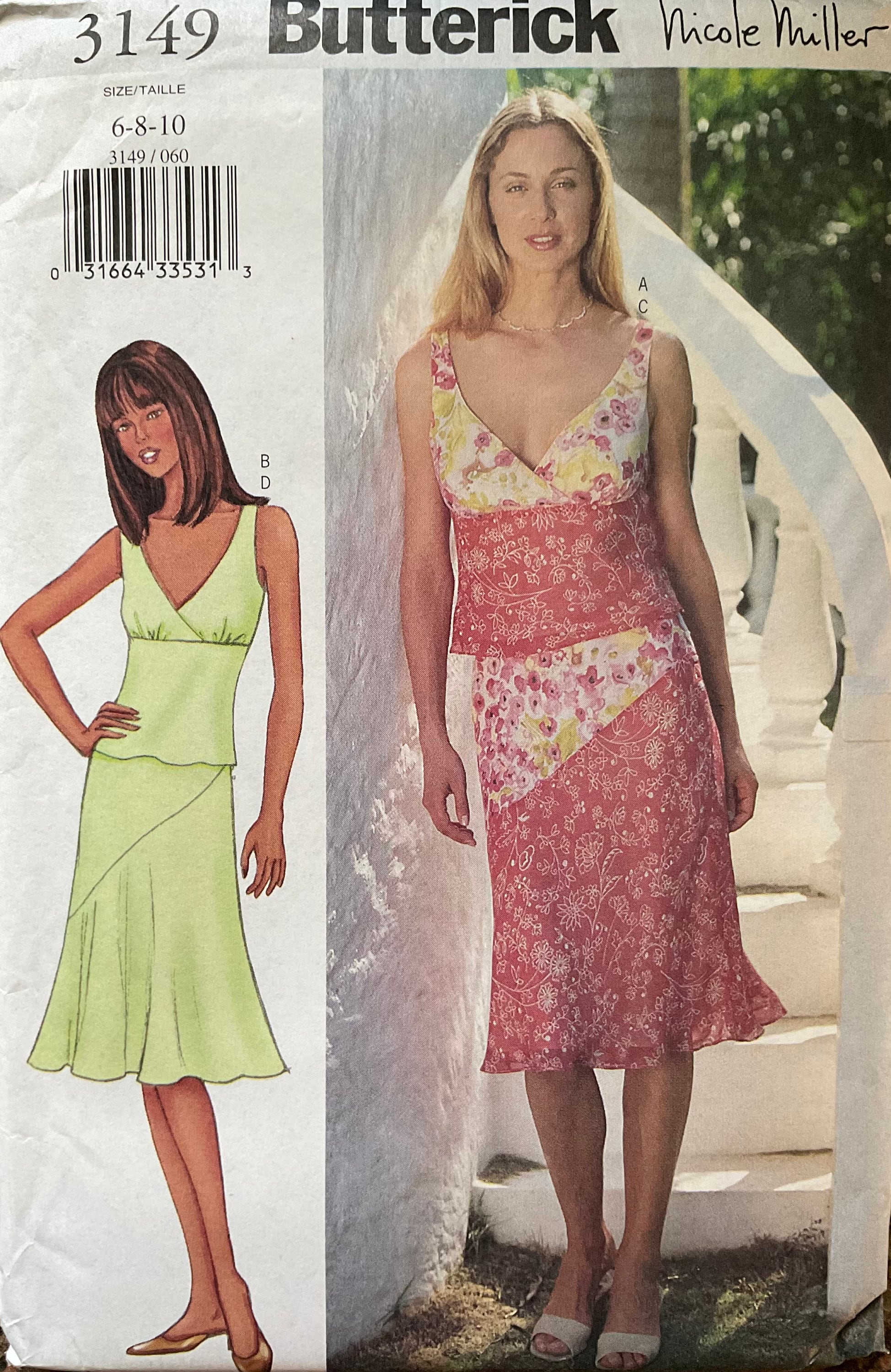 Butterick 3149 Sewing Pattern (Vintage) UNCUT