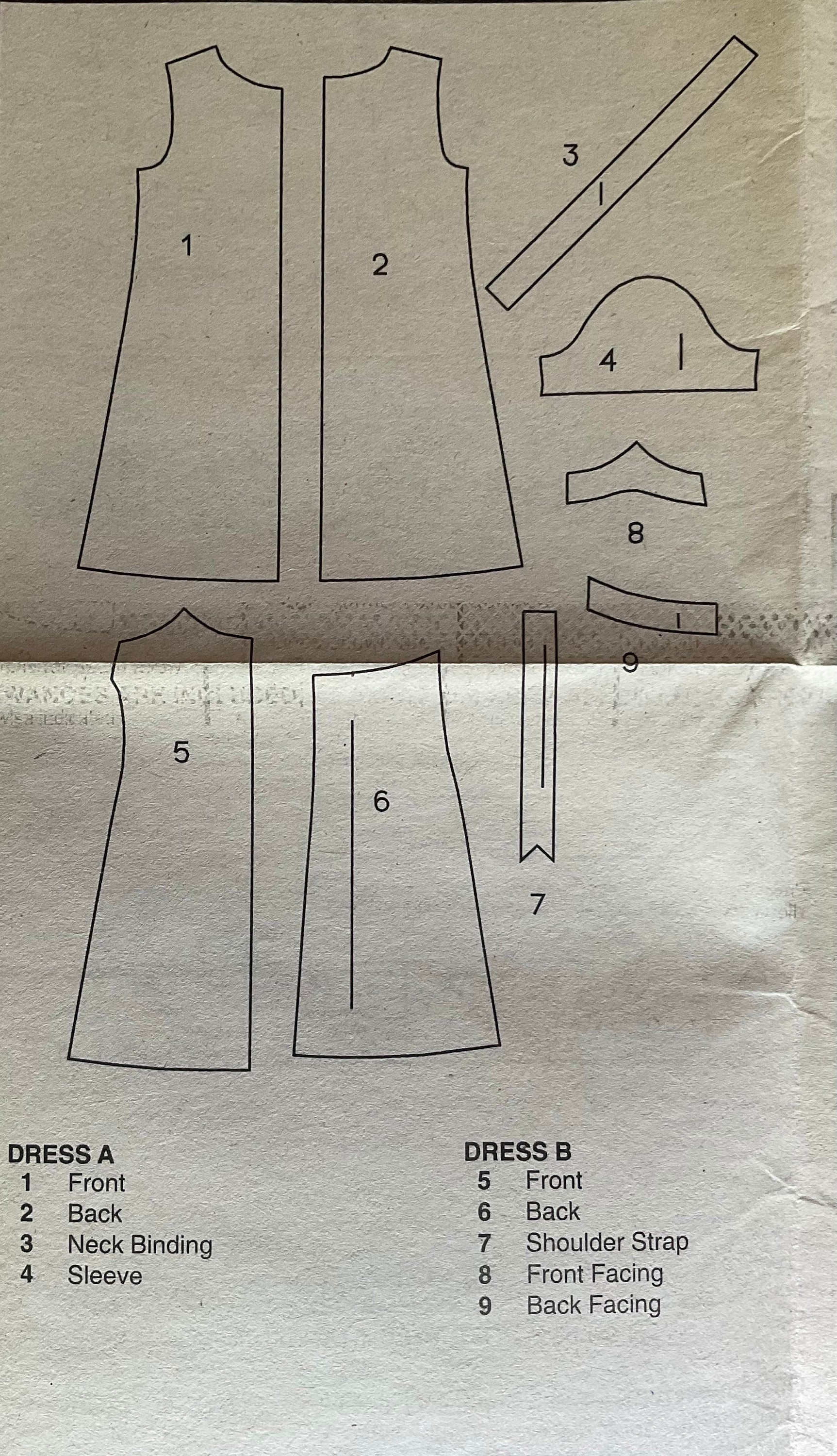Butterick 4282 Sewing Pattern (Vintage) CUT