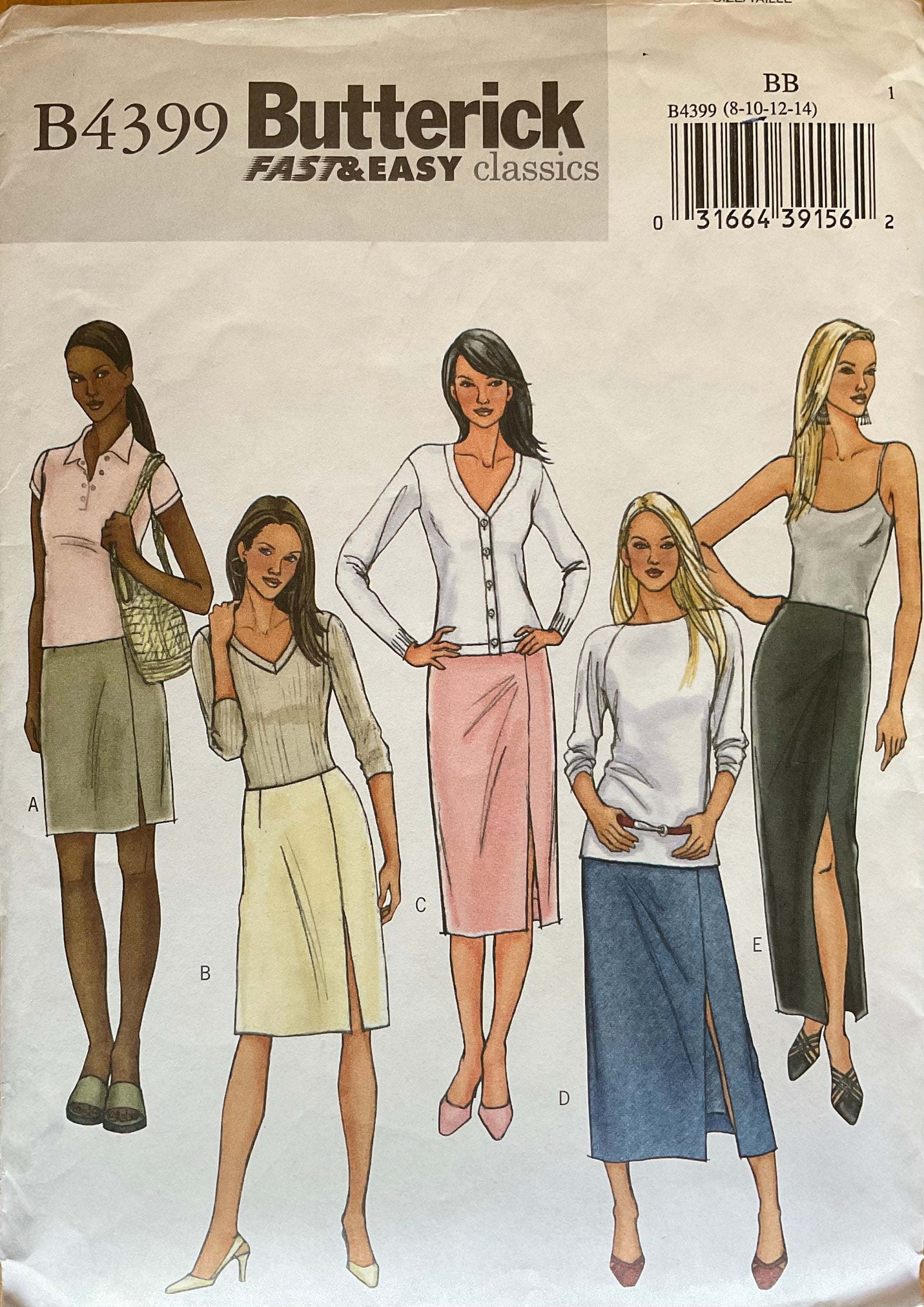 Butterick 4399 Sewing Pattern (Vintage) CUT