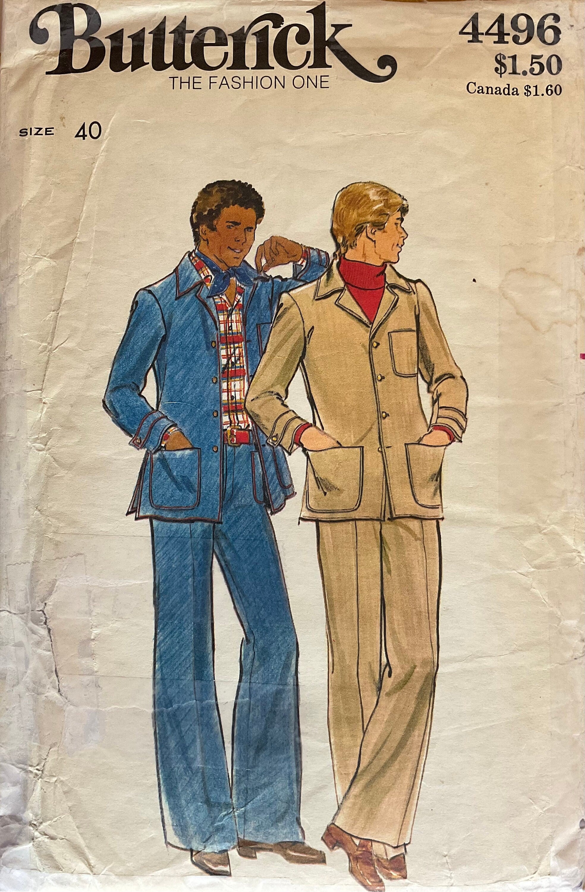 Butterick 4496 Sewing Pattern (Vintage) UNCUT