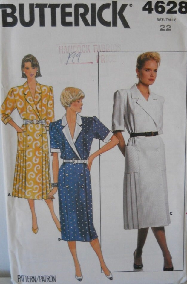 Butterick 4628 Sewing Pattern (Vintage) UNCUT