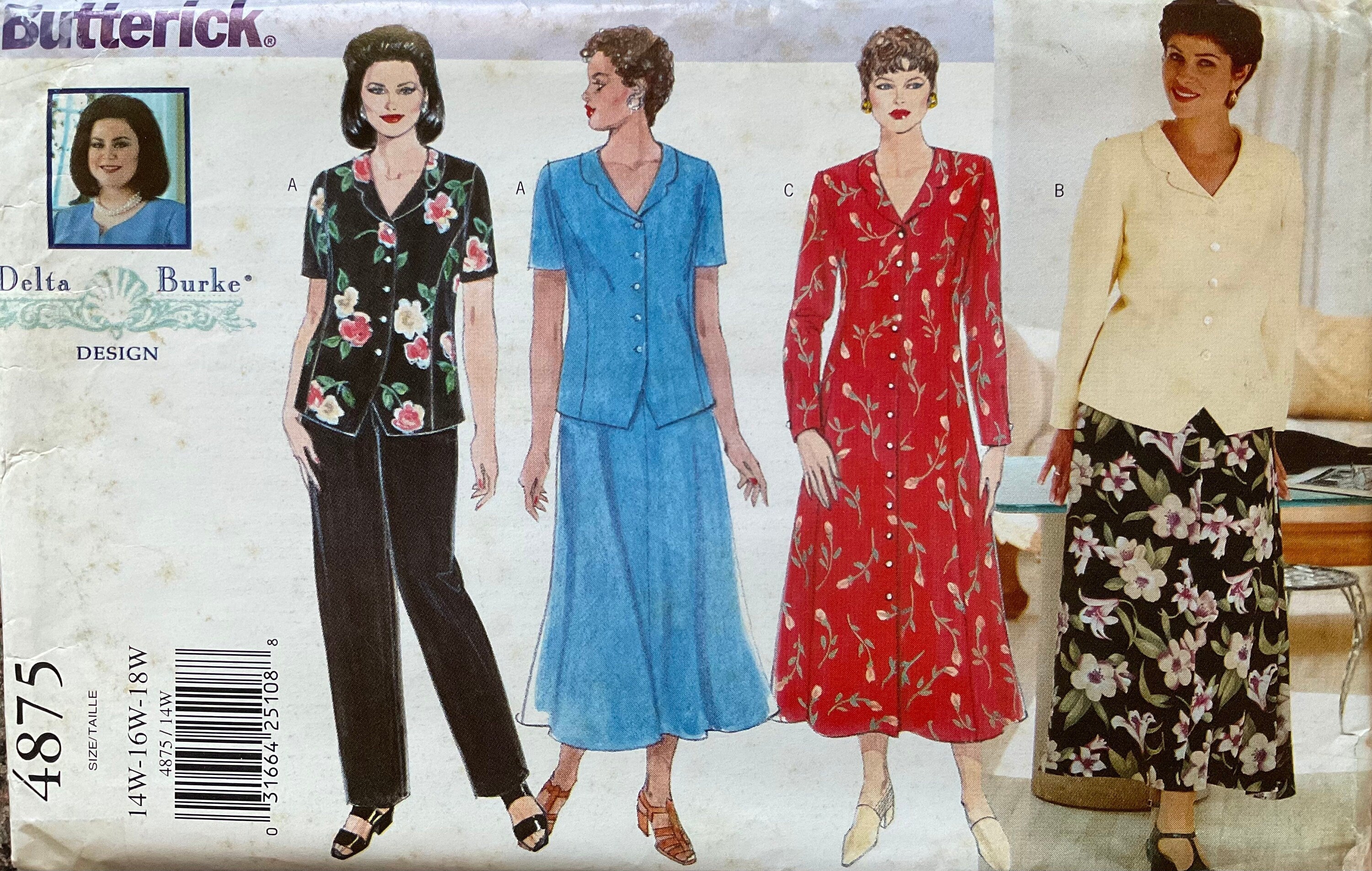Butterick 4875 Sewing Pattern (Vintage) UNCUT