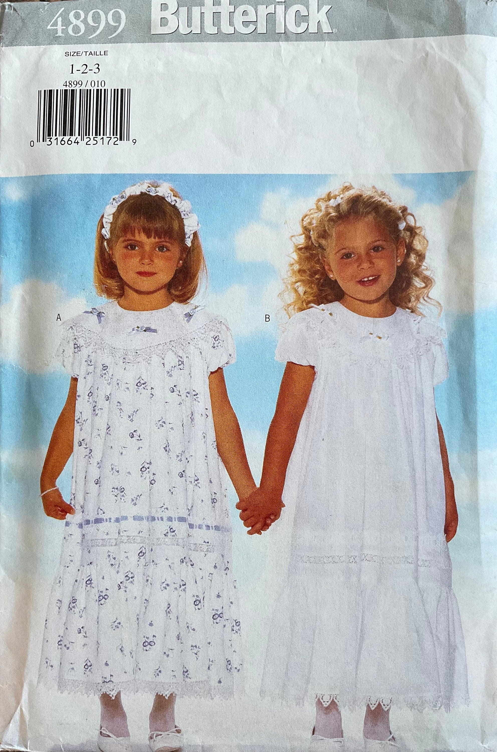 Butterick 4899 Sewing Pattern (Vintage) UNCUT/CUT