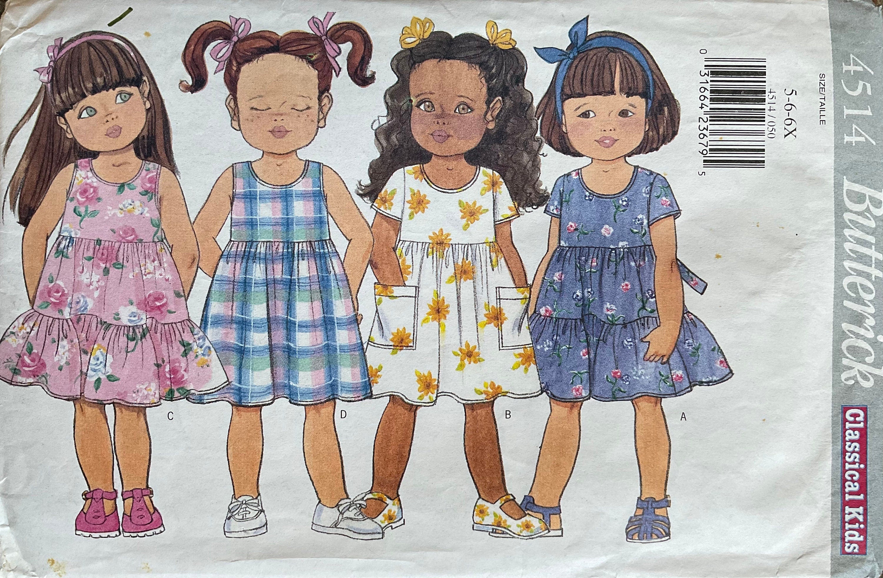 Butterick 4514 Sewing Pattern (Vintage) CUT