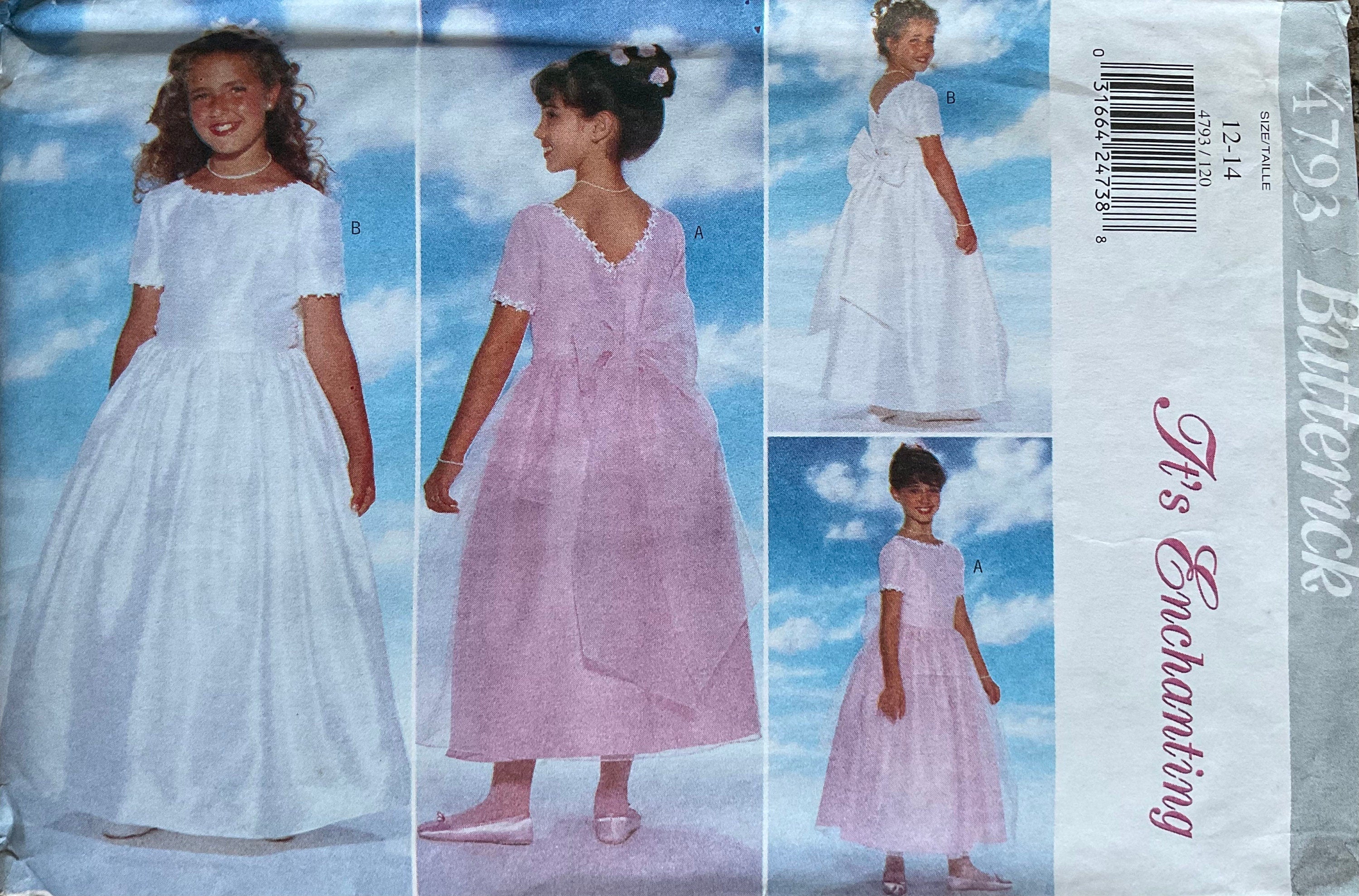 Butterick 4793 Sewing Pattern (Vintage) CUT