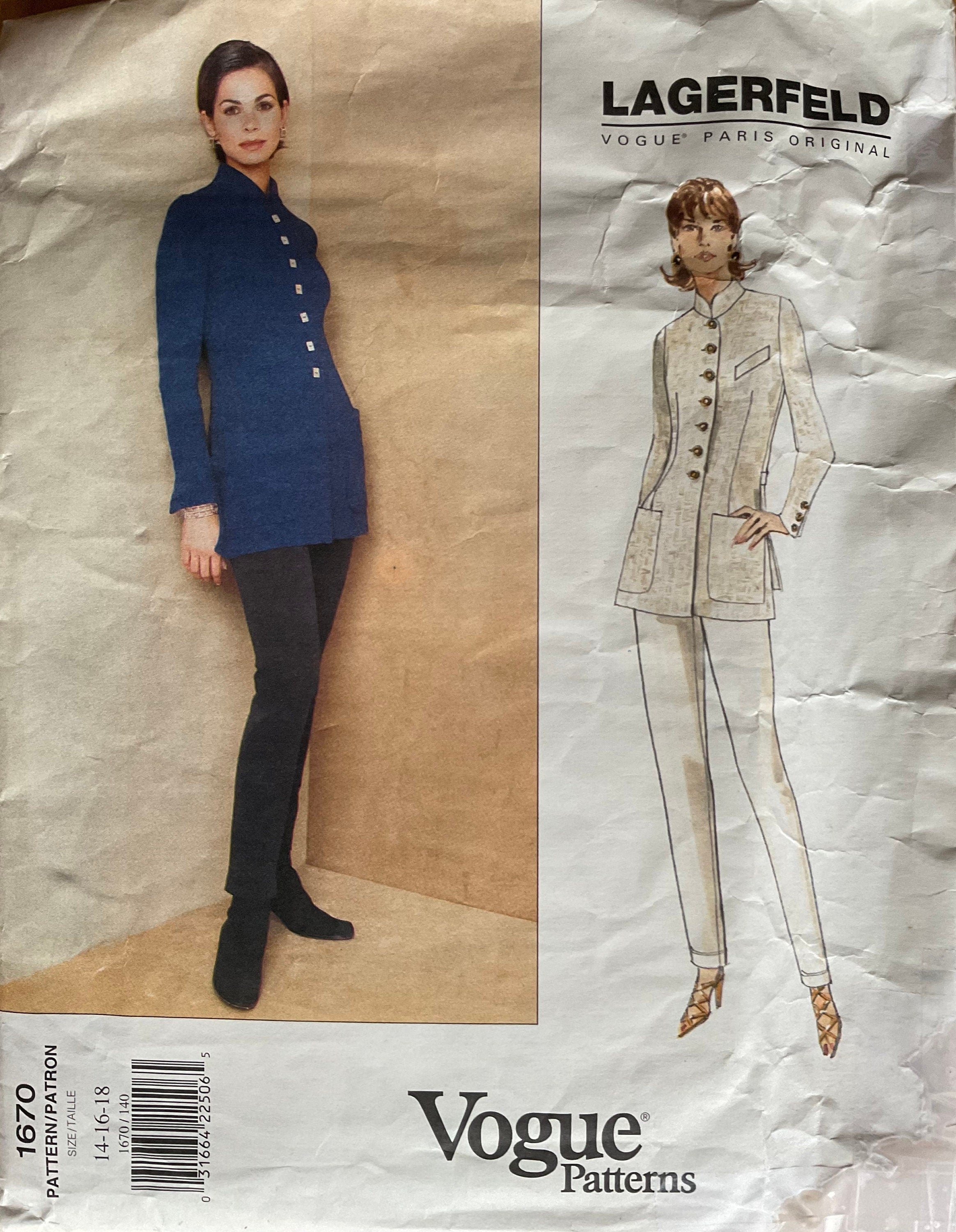 Vogue 1670 Sewing Pattern (Vintage) UNCUT