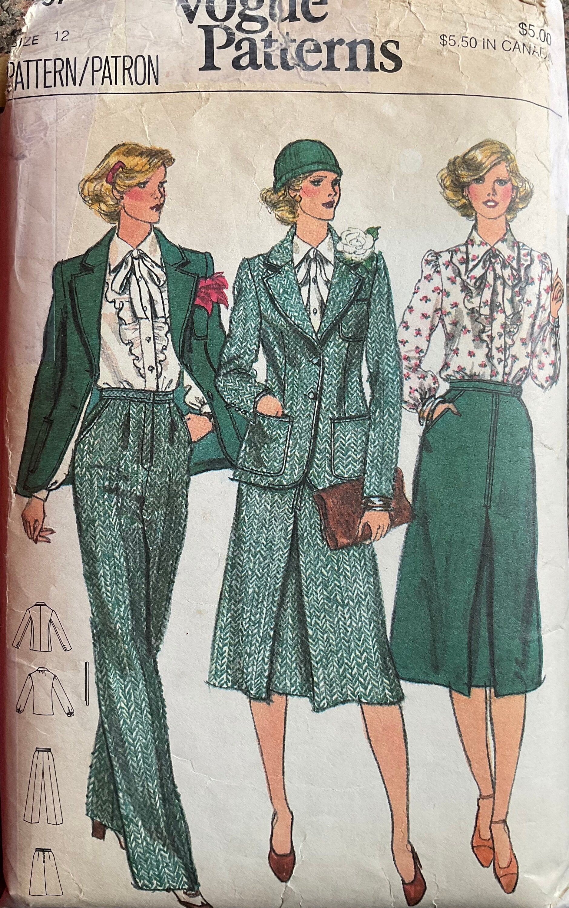 Vogue 9907 Sewing Pattern (Vintage) CUT