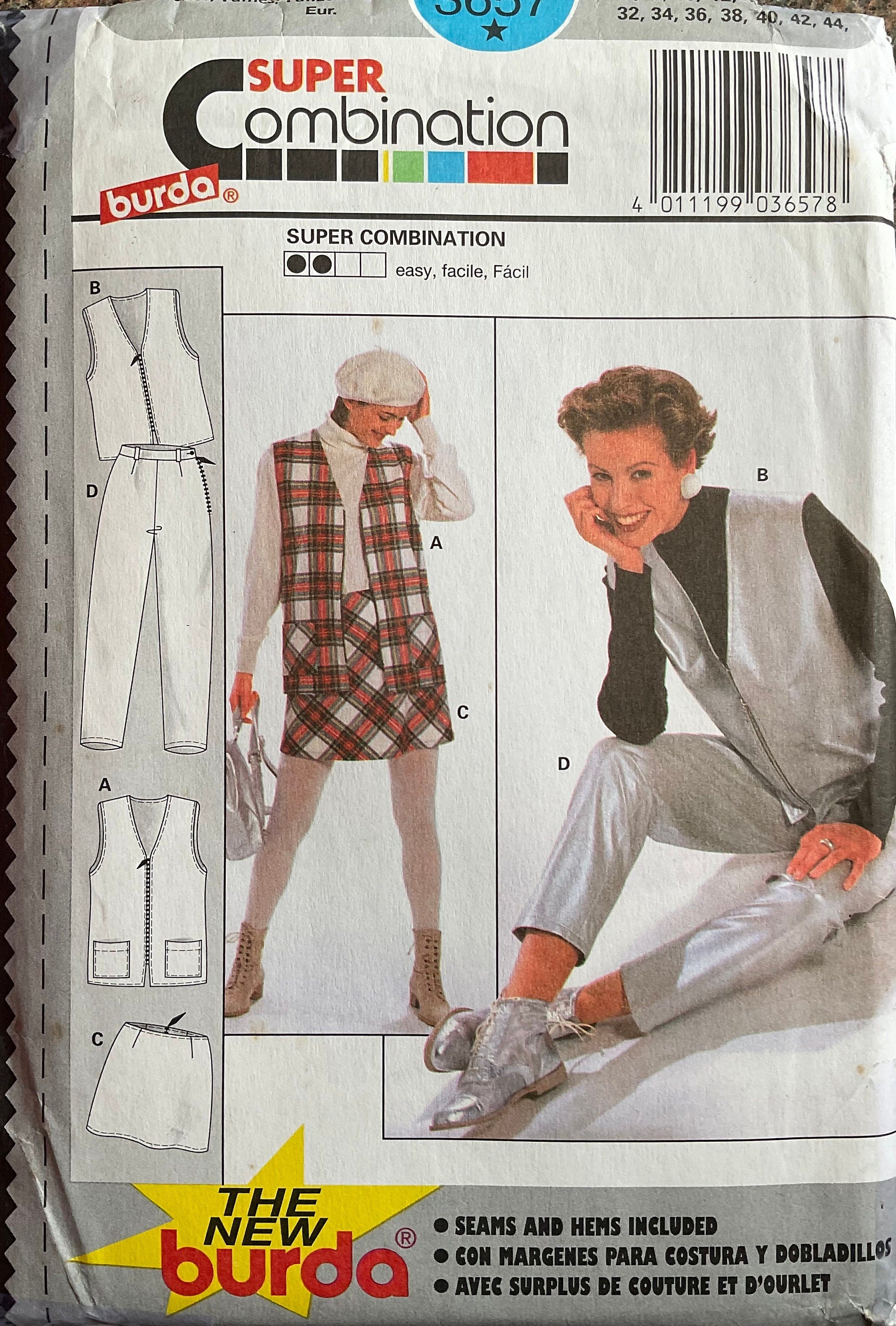 Burda 3657 Sewing Pattern (Vintage) UNCUT