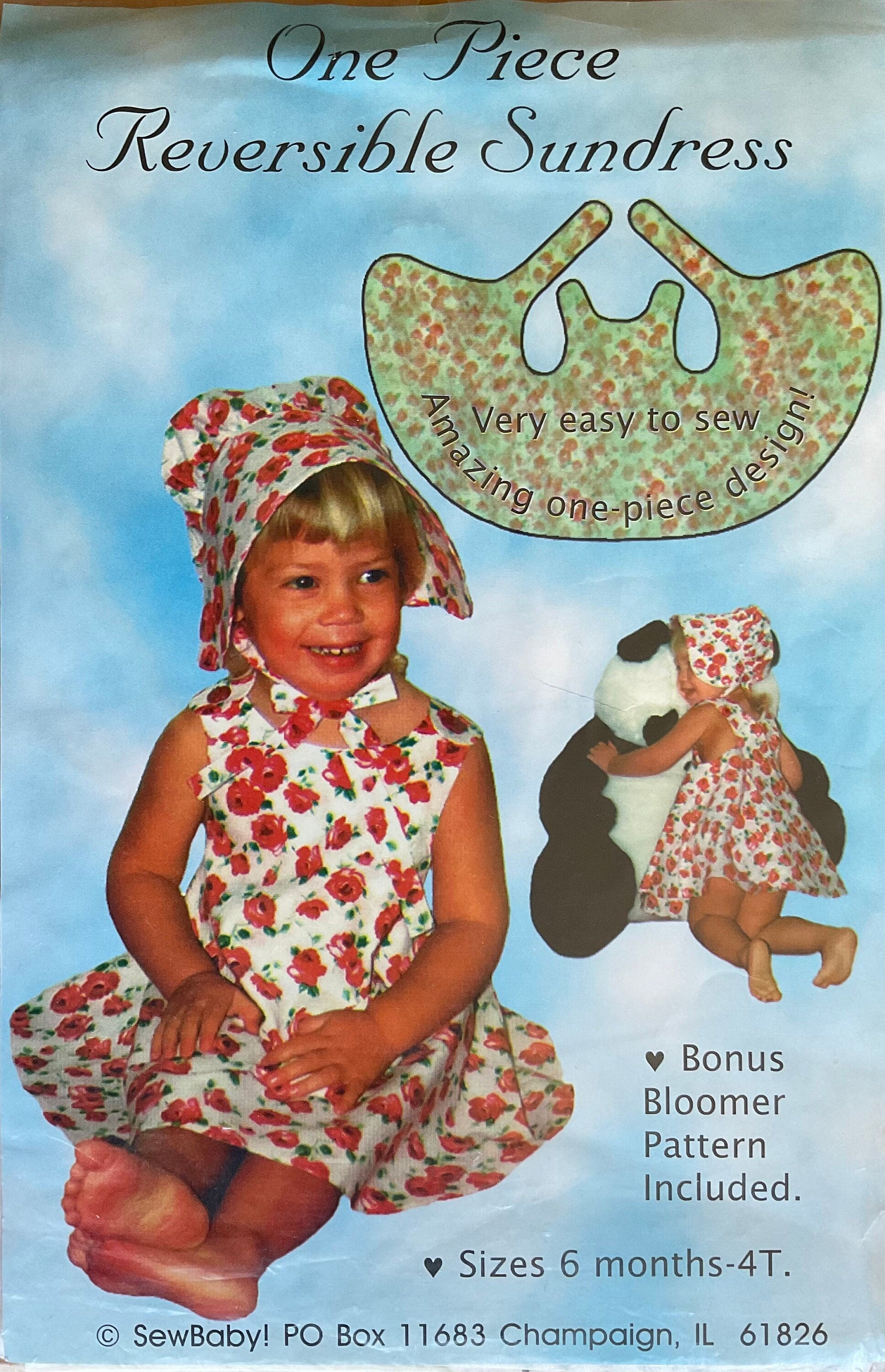 SewBaby Sewing Pattern (Vintage) UNCUT
