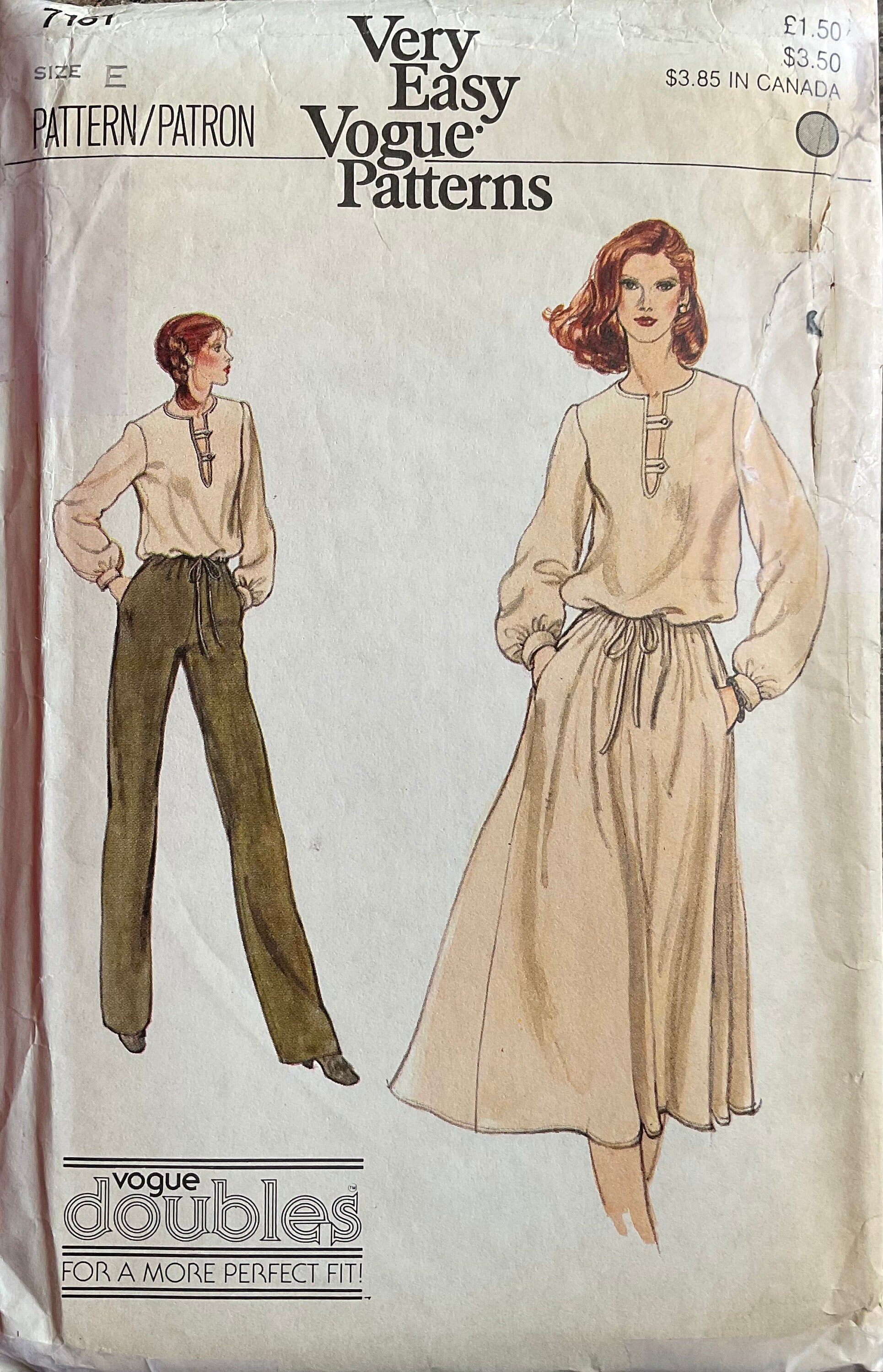 Vogue 7161 Sewing Pattern (Vintage) UNCUT