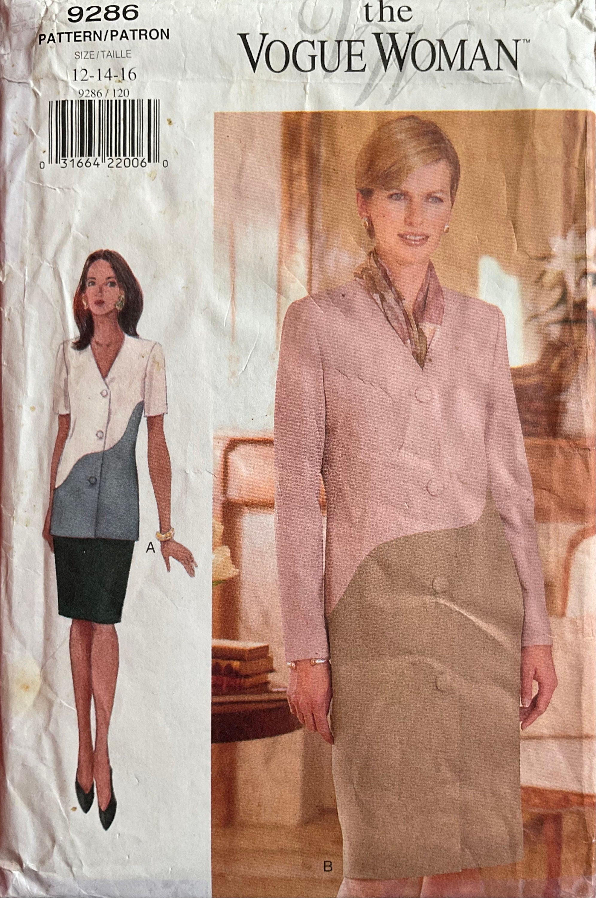 Vogue 9286 Sewing Pattern (Vintage) UNCUT