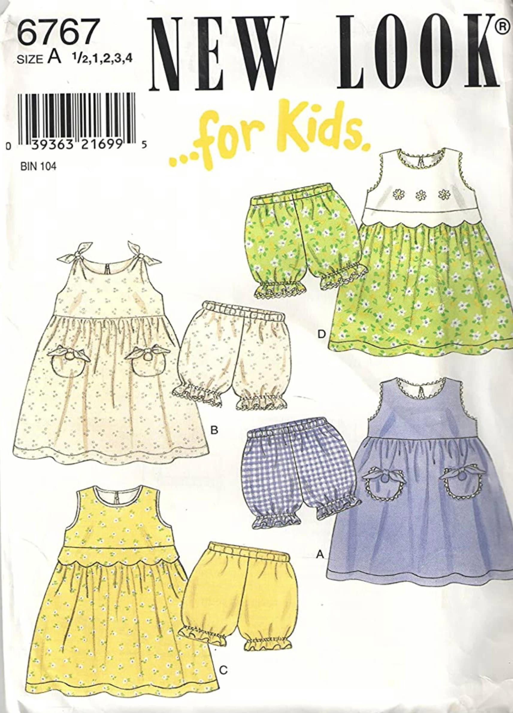 New Look 6767 Sewing Pattern (Vintage) CUT