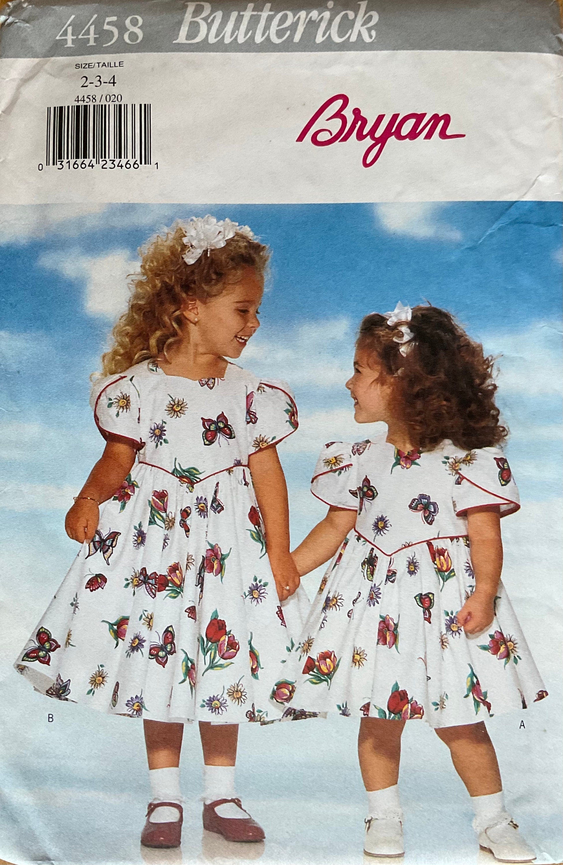 Butterick 4458 Sewing Pattern (Vintage) UNCUT