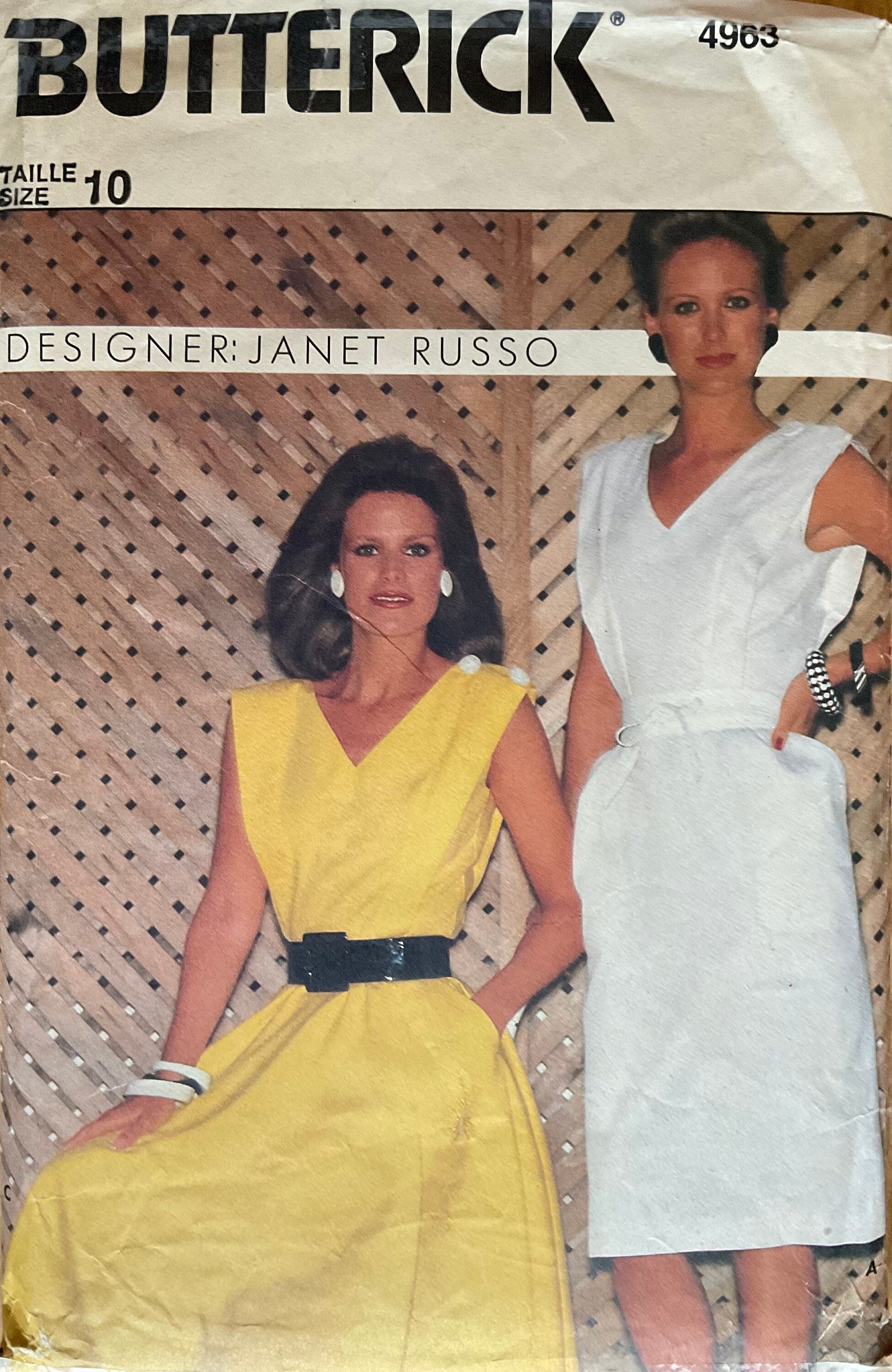 Butterick 4963 Sewing Pattern (Vintage) CUT