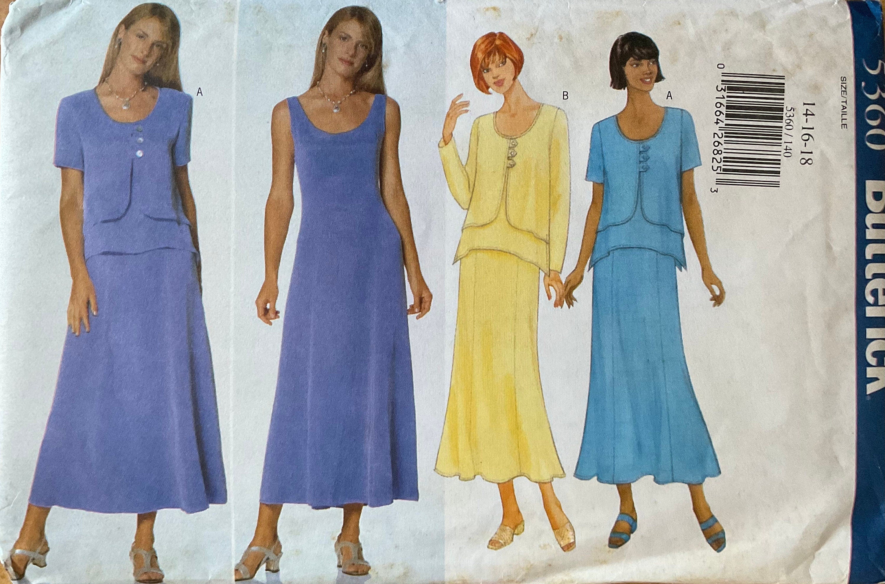 Butterick 5360 Sewing Pattern (Vintage) UNCUT