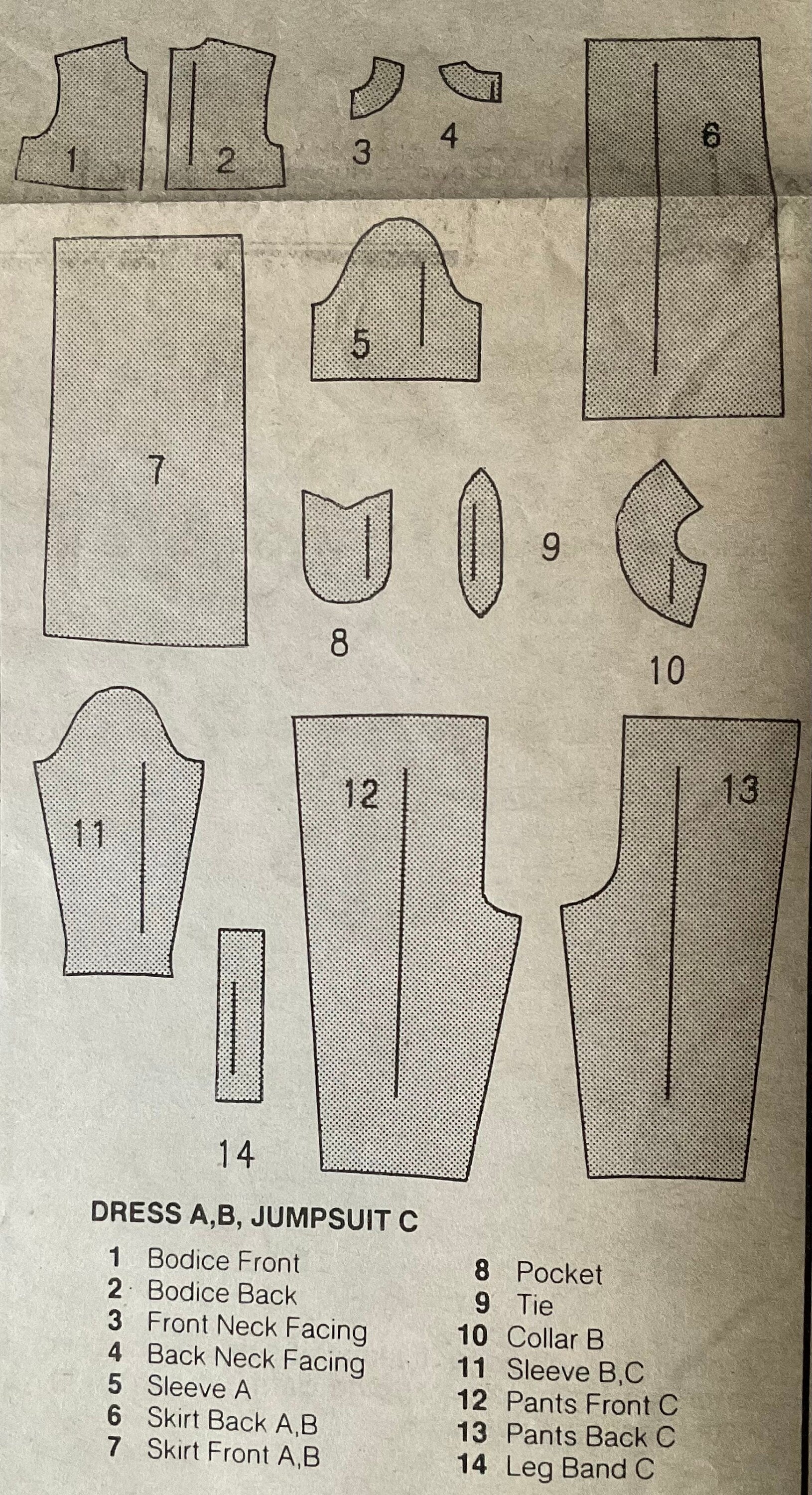 Butterick 5813 Sewing Pattern (Vintage) CUT